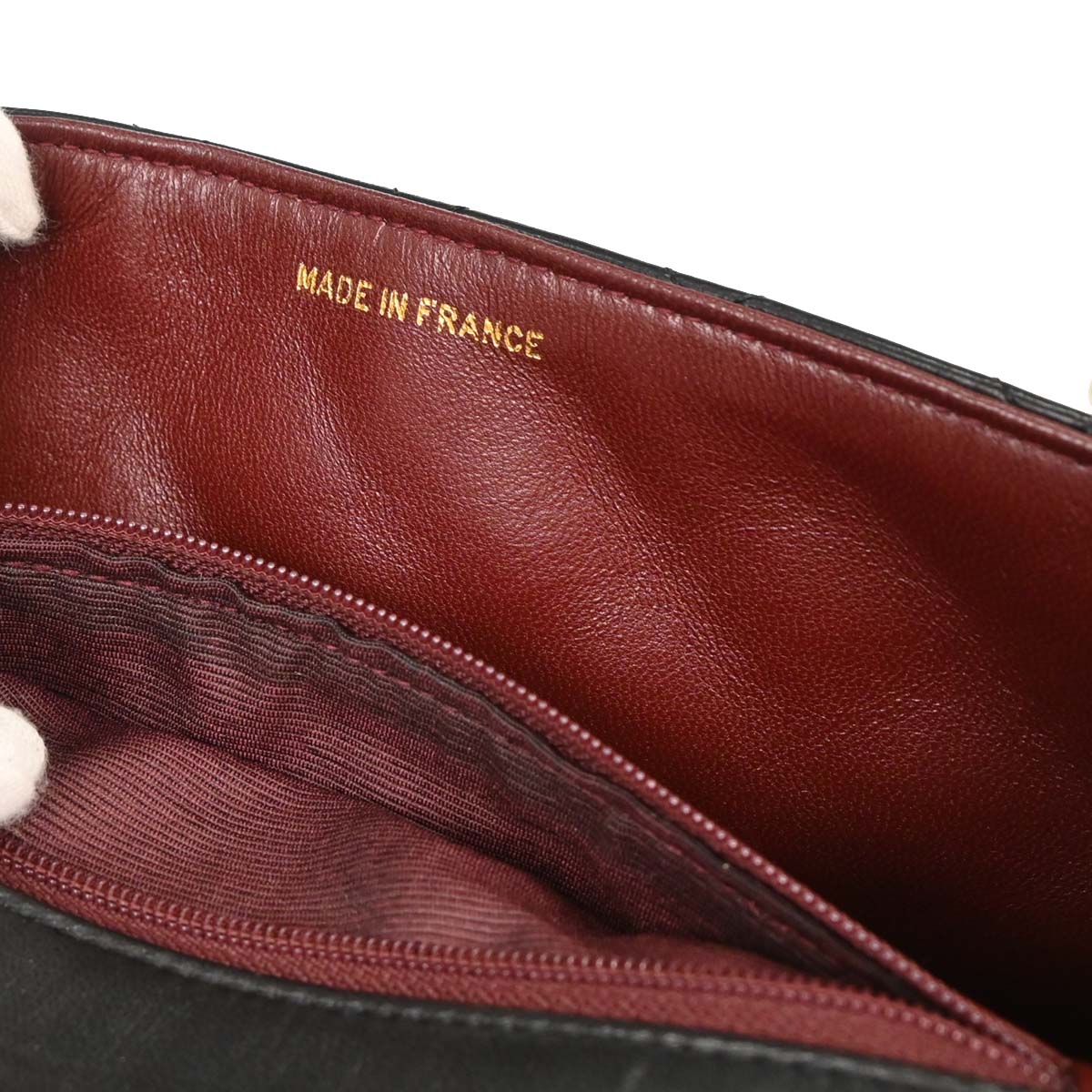 Chanel 1989-1991 Black Lambskin Classic Square Flap Shoulder Bag - Image 9