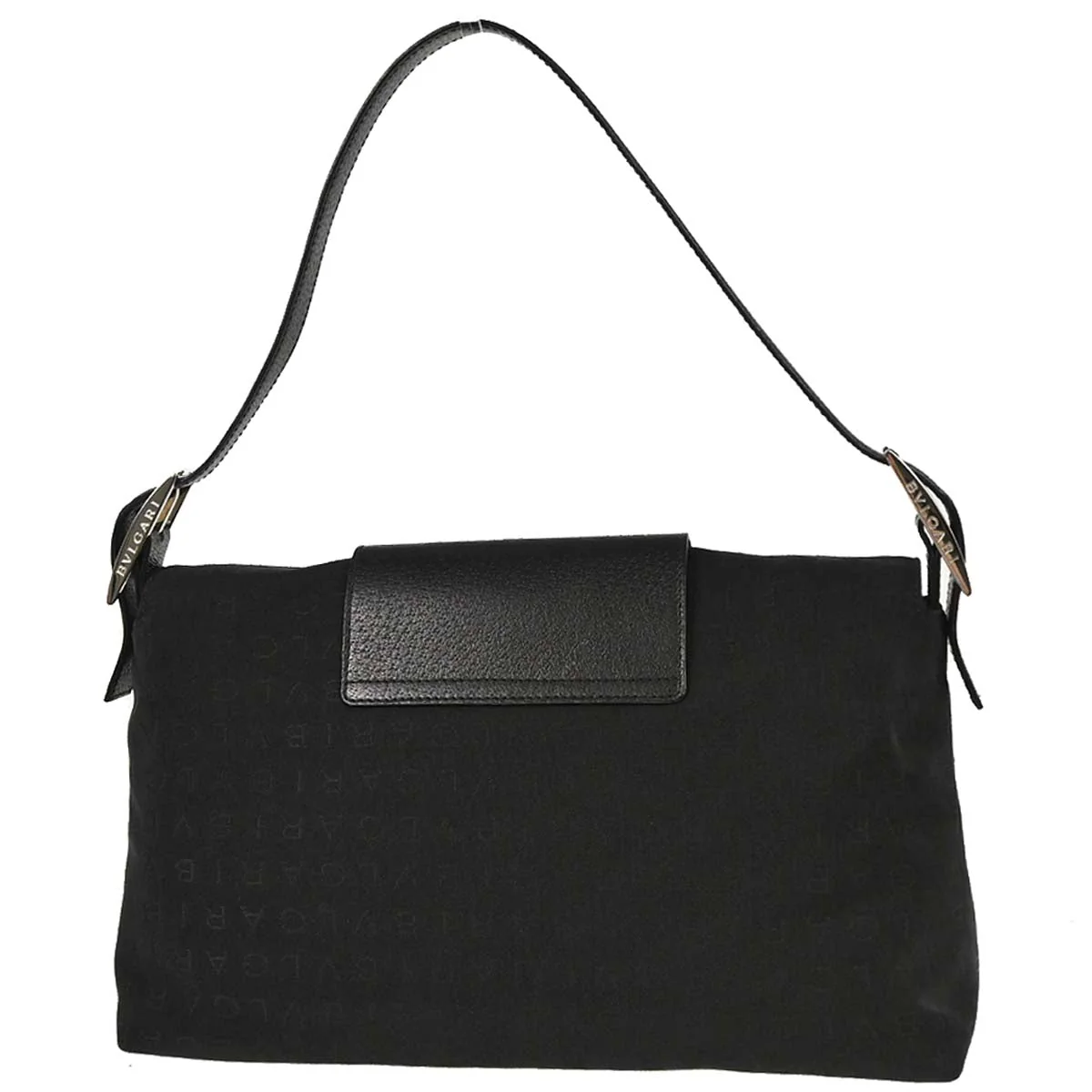 Bvlgari Black Canvas Logomania Handbag - Image 2