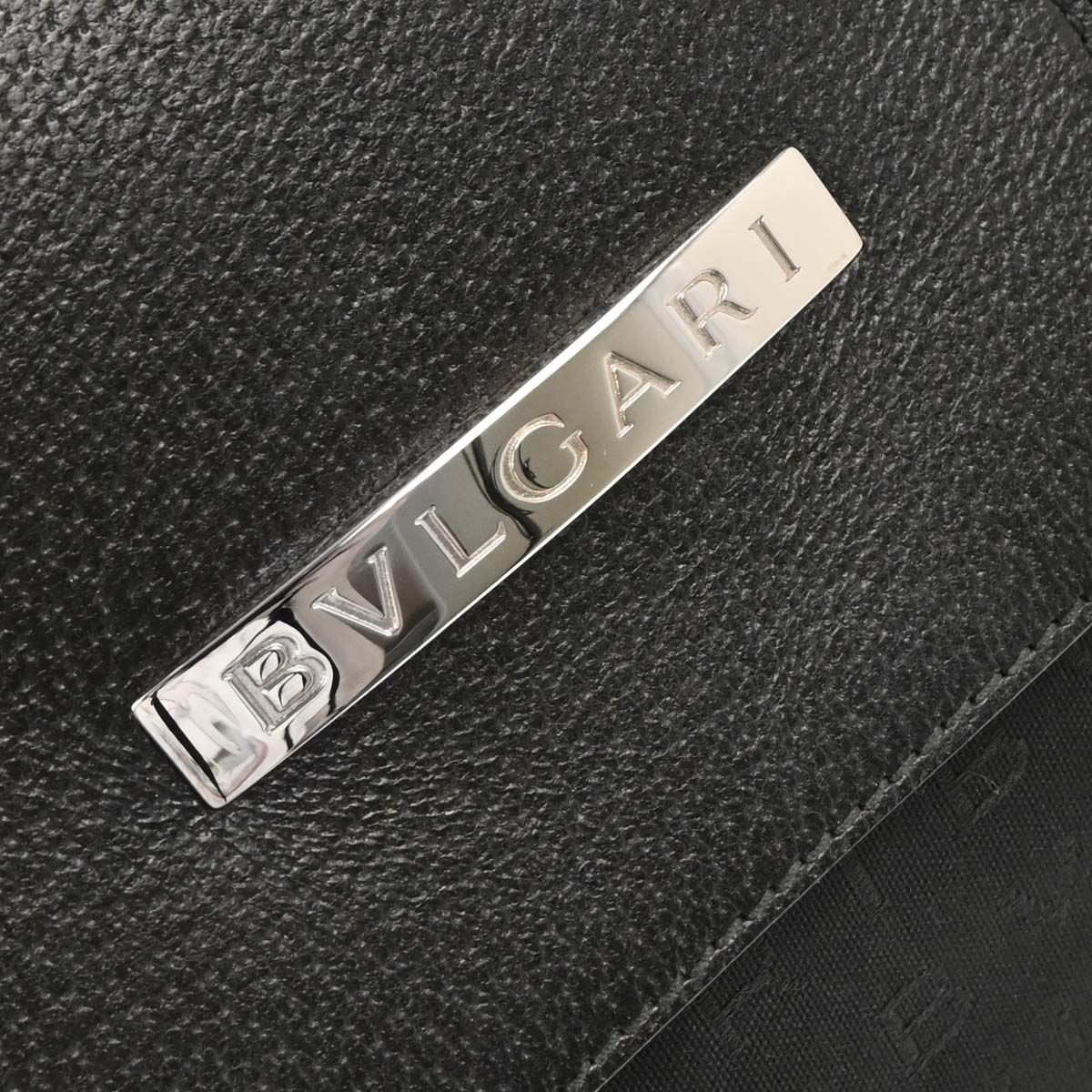 Bvlgari Black Canvas Logomania Handbag - Image 4