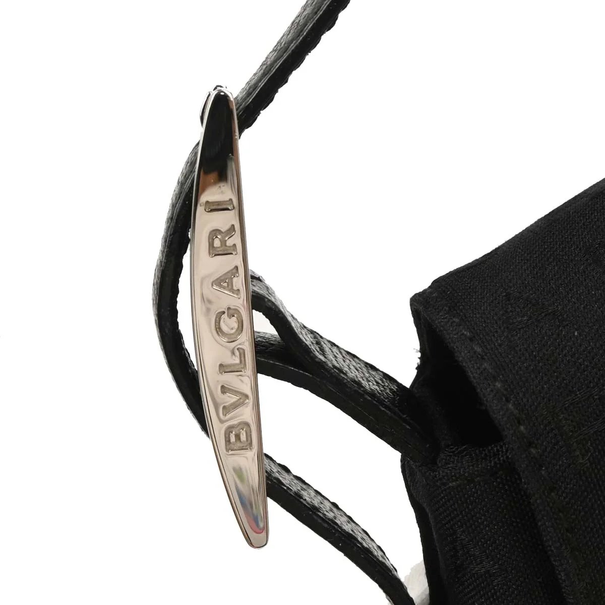 Bvlgari Black Canvas Logomania Handbag - Image 5