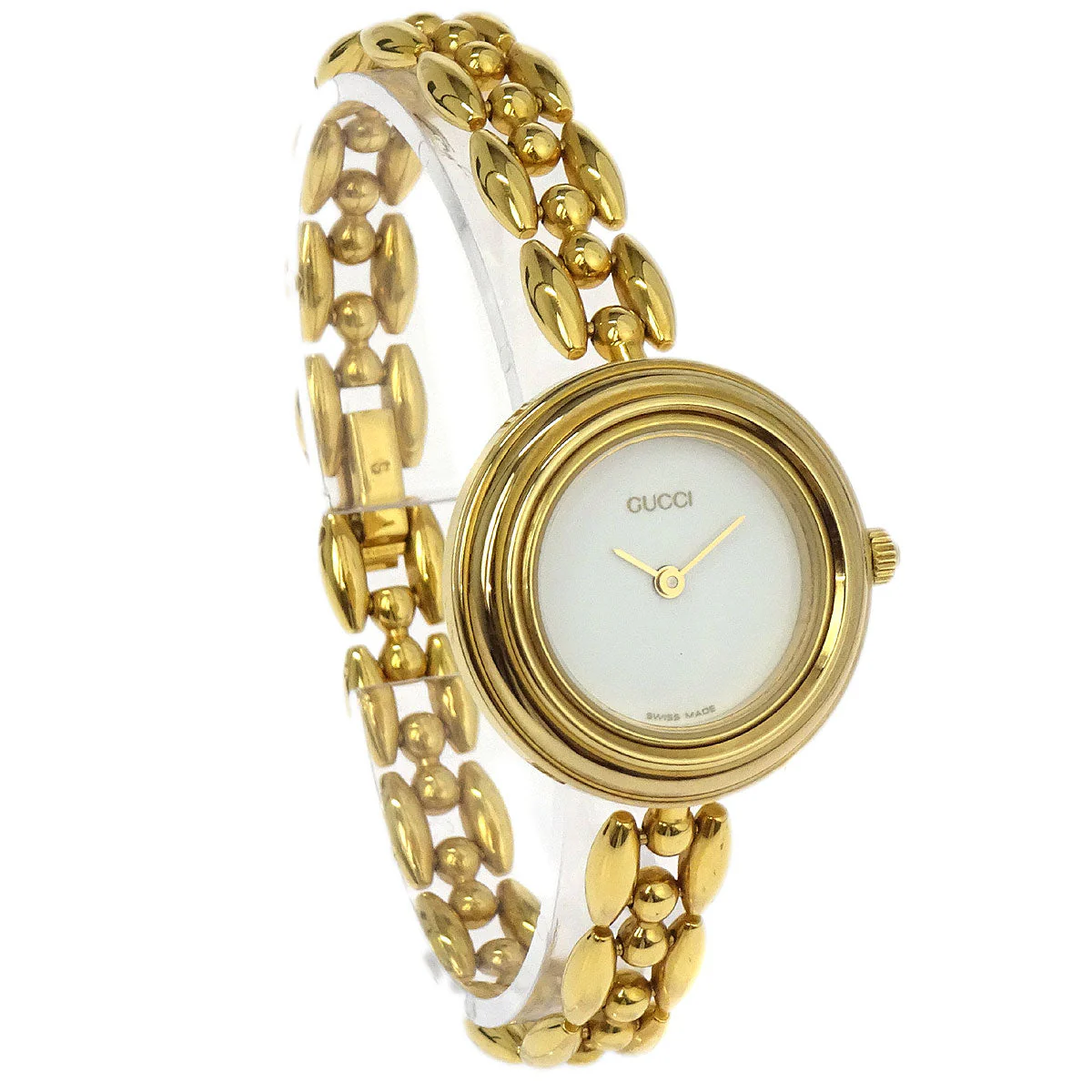 Gucci 11/12.2 Change Bezel Chameleon Quartz Watch SS - Image 4