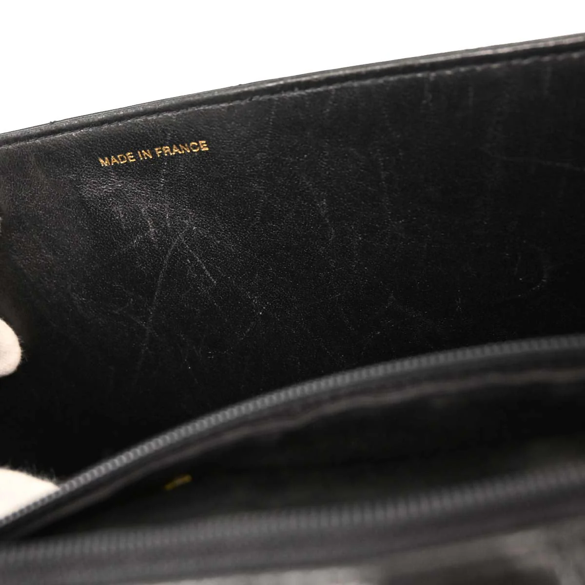 Chanel 1996-1997 Black Lambskin Business Briefcase Handbag - Image 9