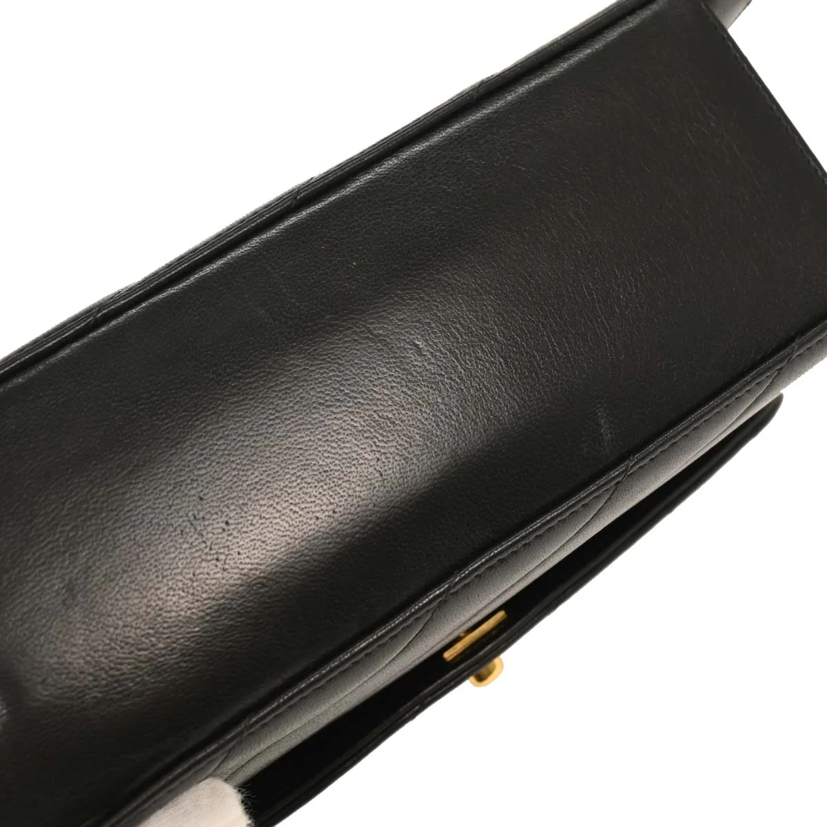 Chanel 1991-1994 Black Lambskin Kelly 2way Shoulder Handbag - Image 5