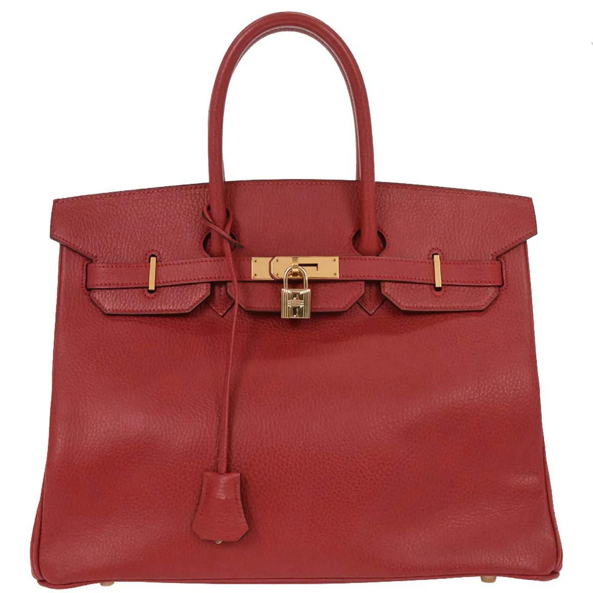 Hermes Rouge Casaque Ardennes Birkin 35 Handbag
