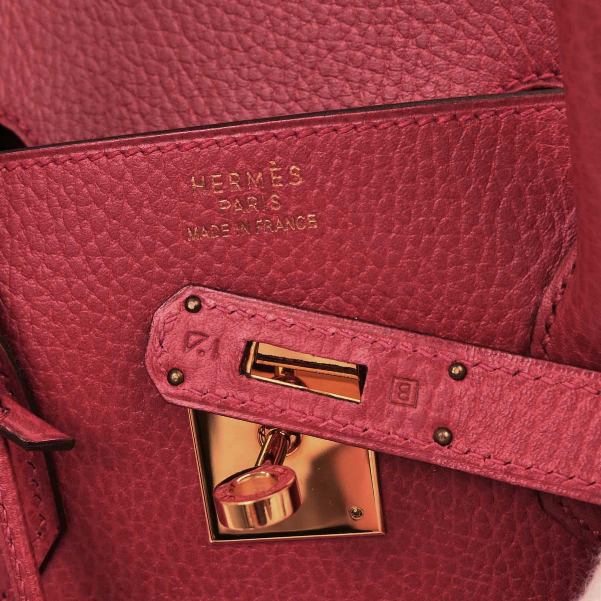 Hermes Rouge Casaque Ardennes Birkin 35 Handbag - Image 10