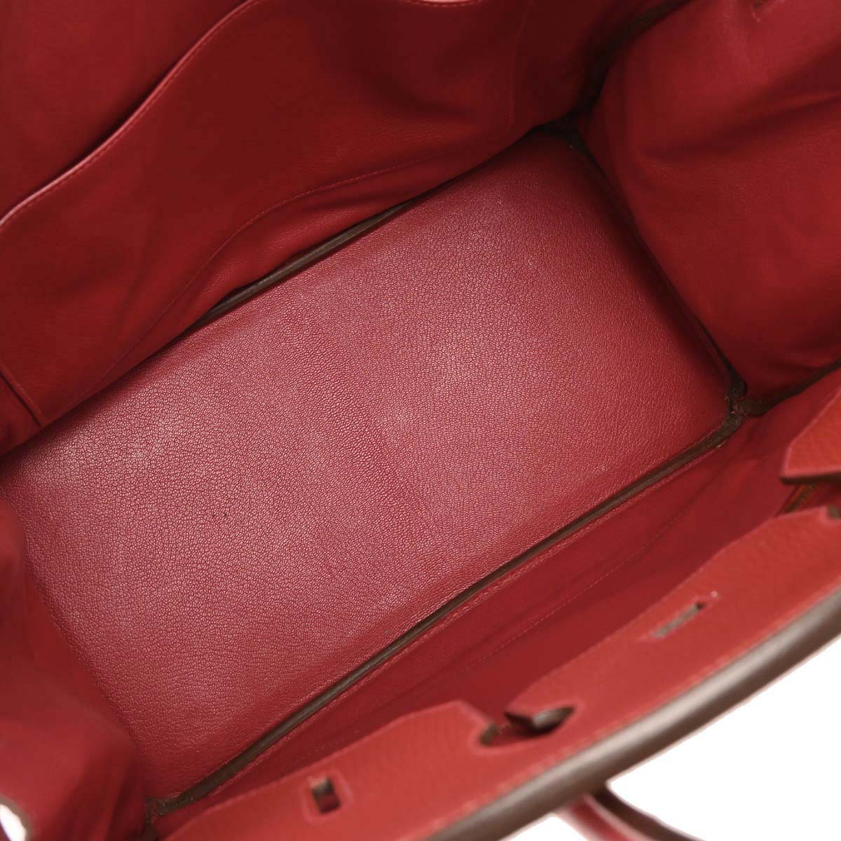 Hermes Rouge Casaque Ardennes Birkin 35 Handbag - Image 8