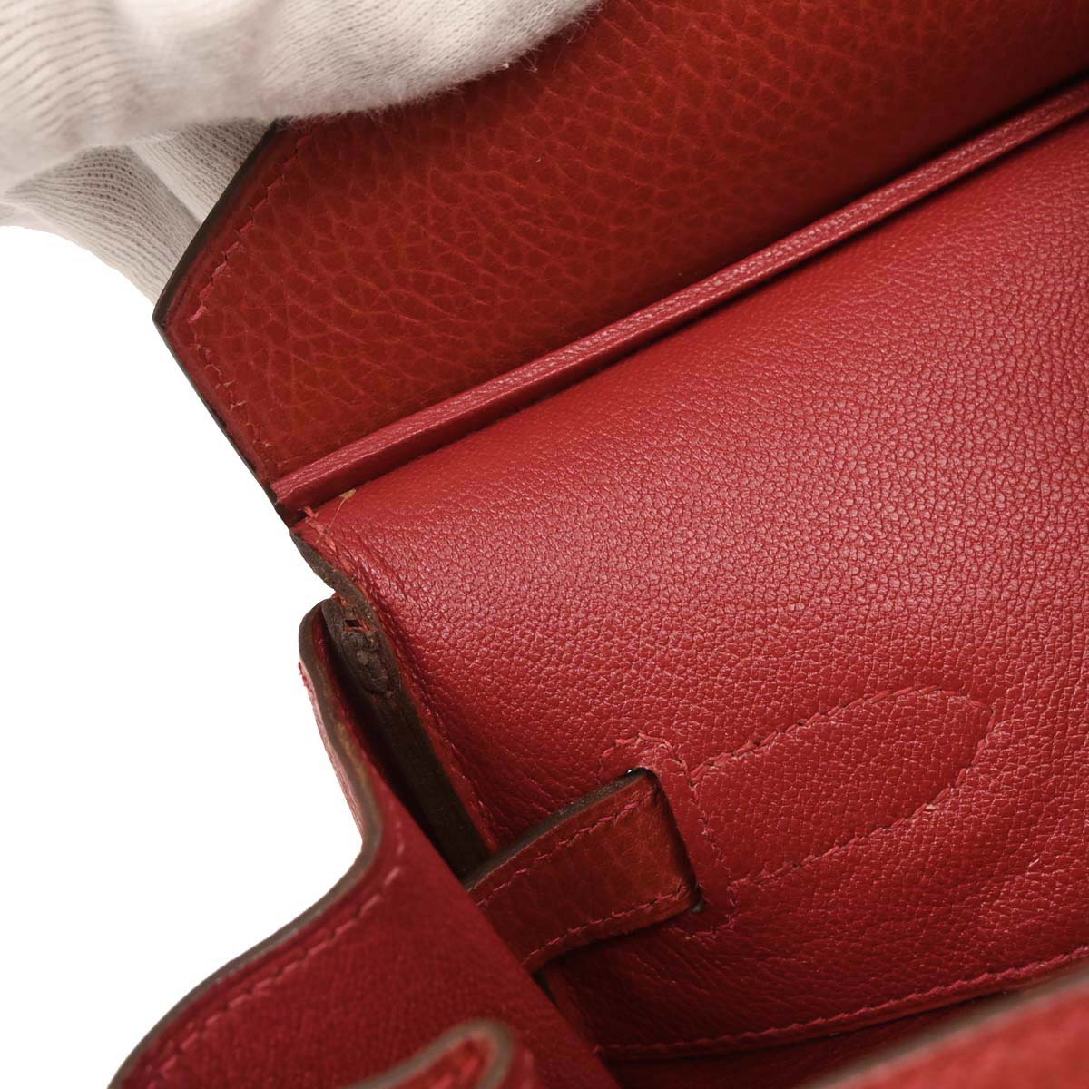 Hermes Rouge Casaque Ardennes Birkin 35 Handbag - Image 9