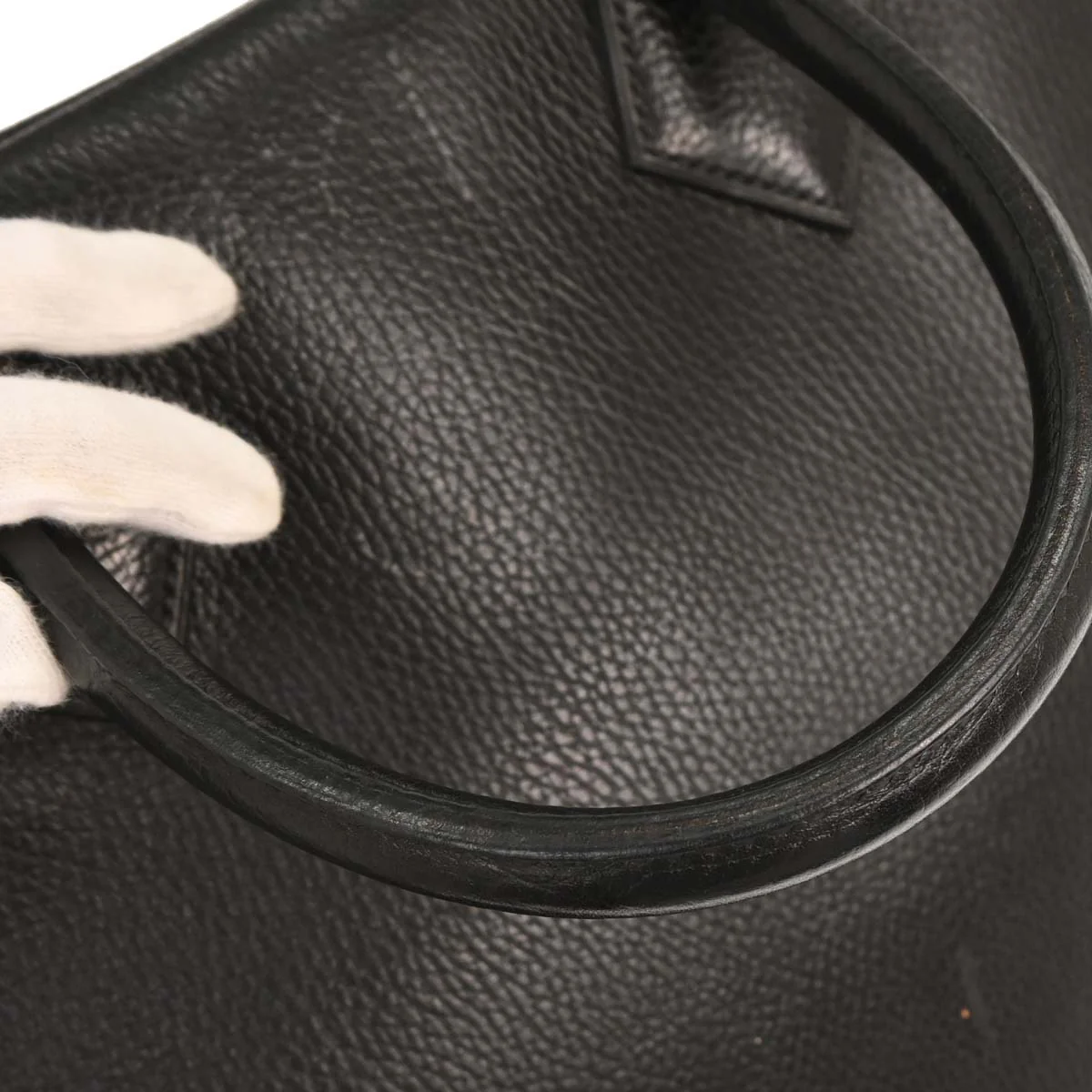 Hermes Black Ardennes Plume 45 Duffle Handbag - Image 5