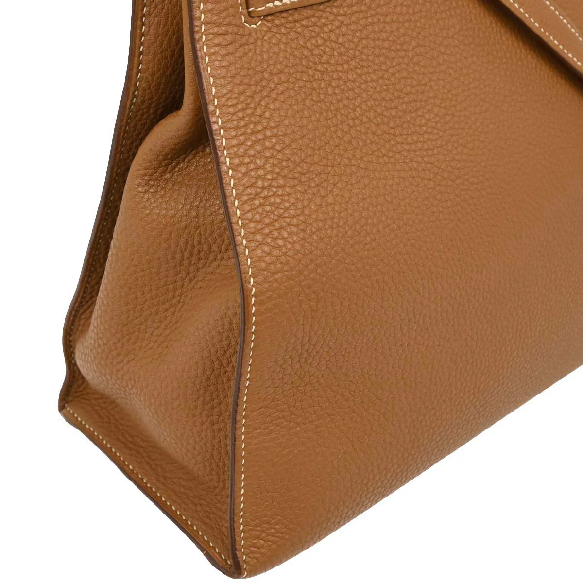Hermes Gold Togo Kelly 32 Sellier 2way Handbag - Image 3