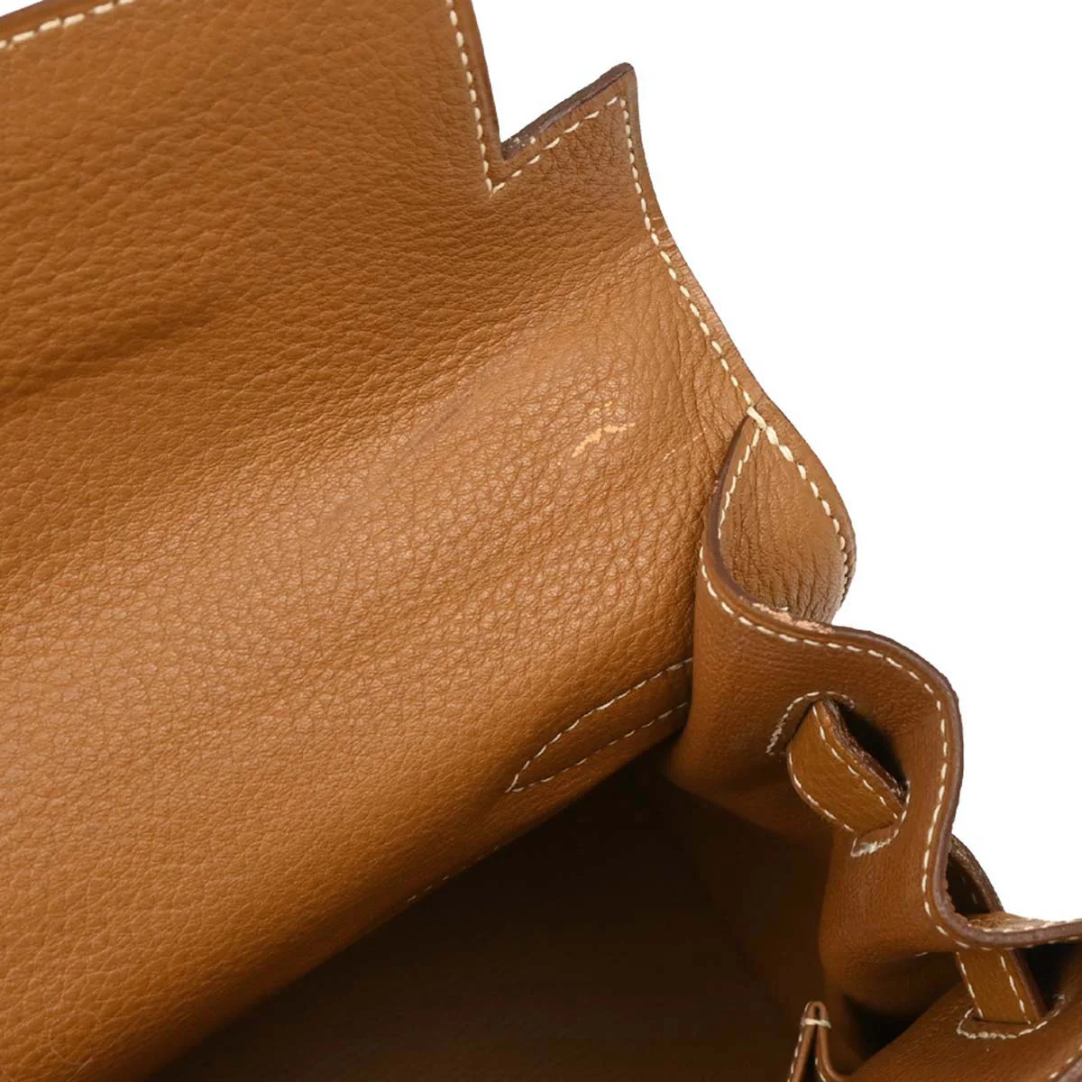 Hermes Gold Togo Kelly 32 Sellier 2way Handbag - Image 7