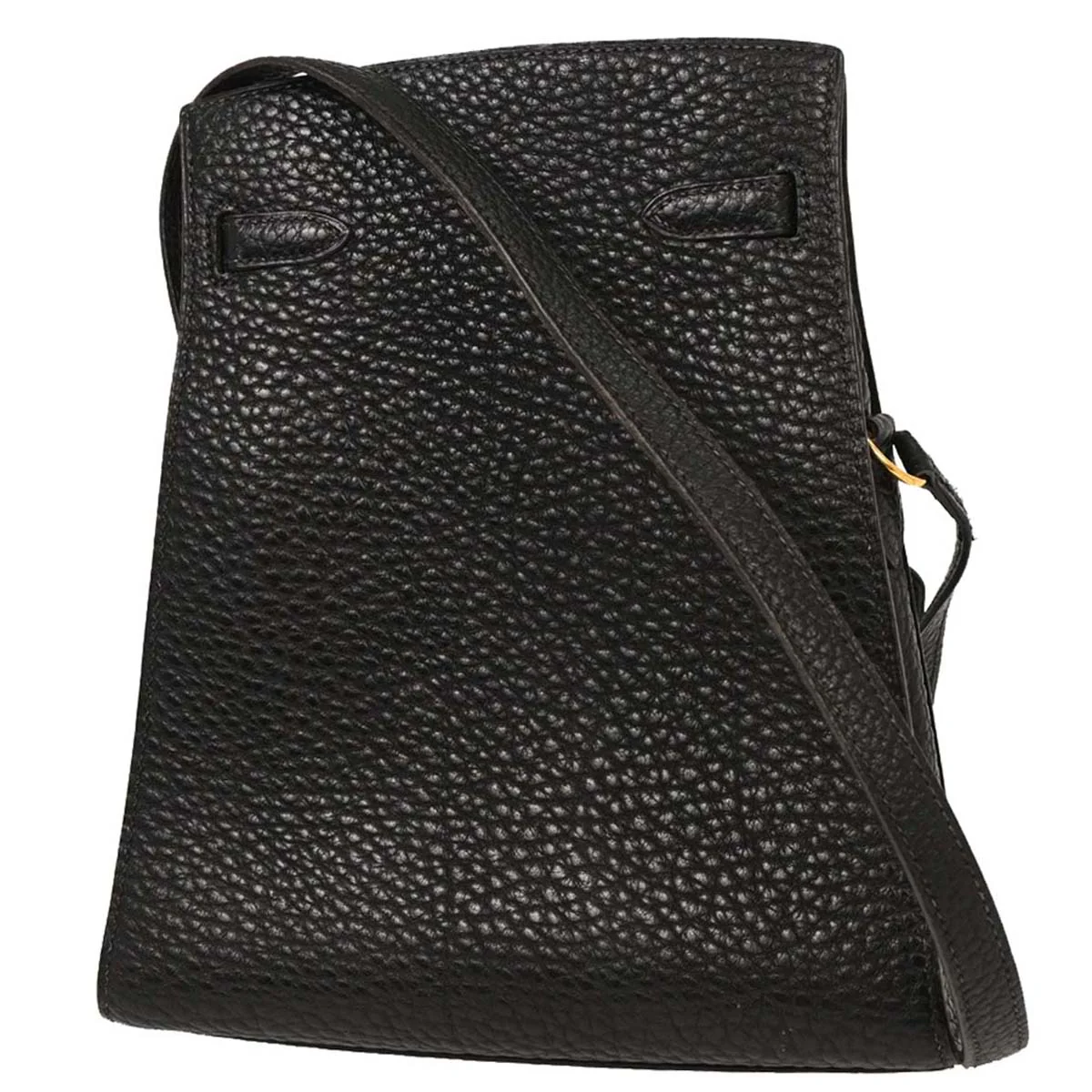 Hermes Black Fjord Kelly Sport PM Shoulder Bag - Image 2