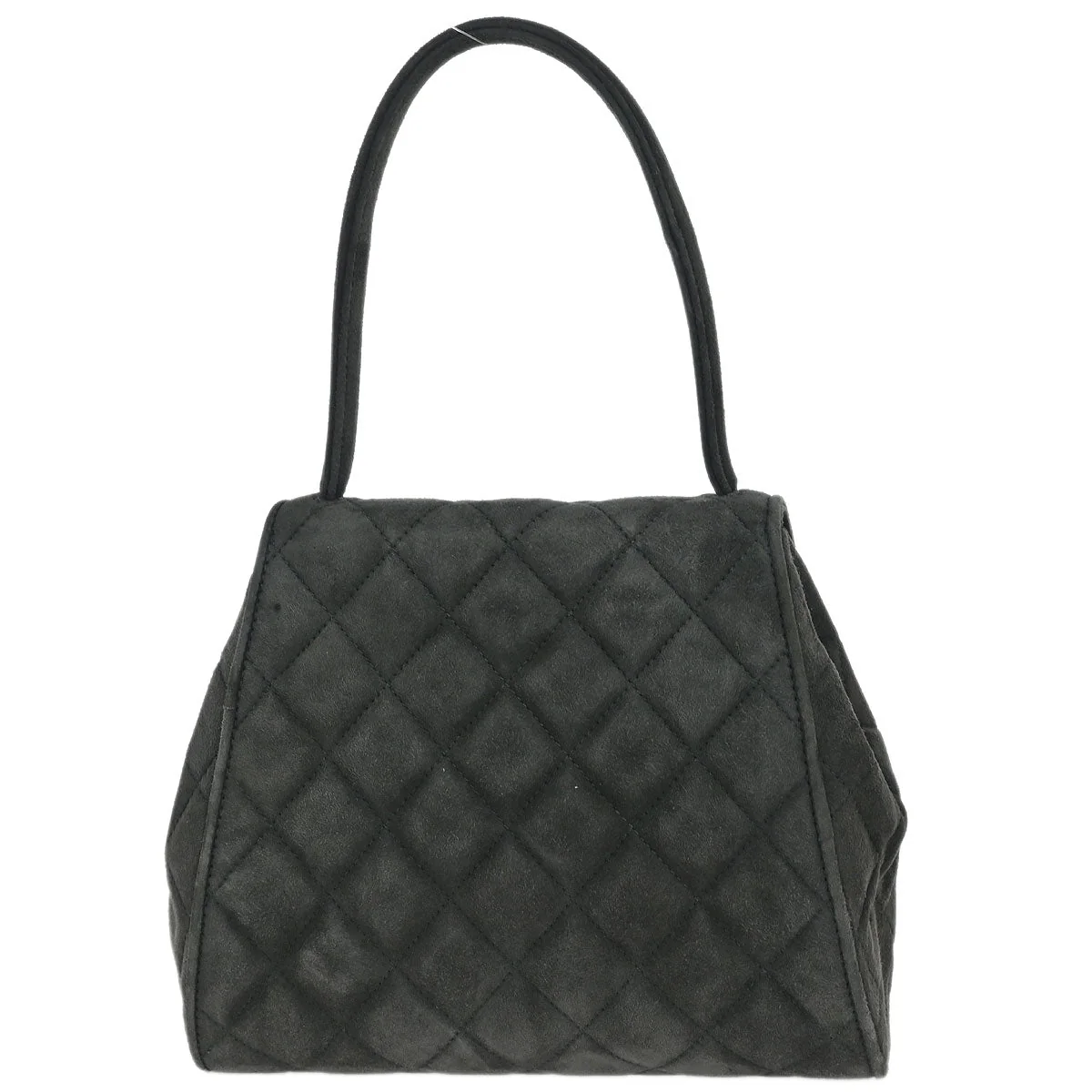 Chanel 1994-1996 Gray Suede Handbag - Image 2