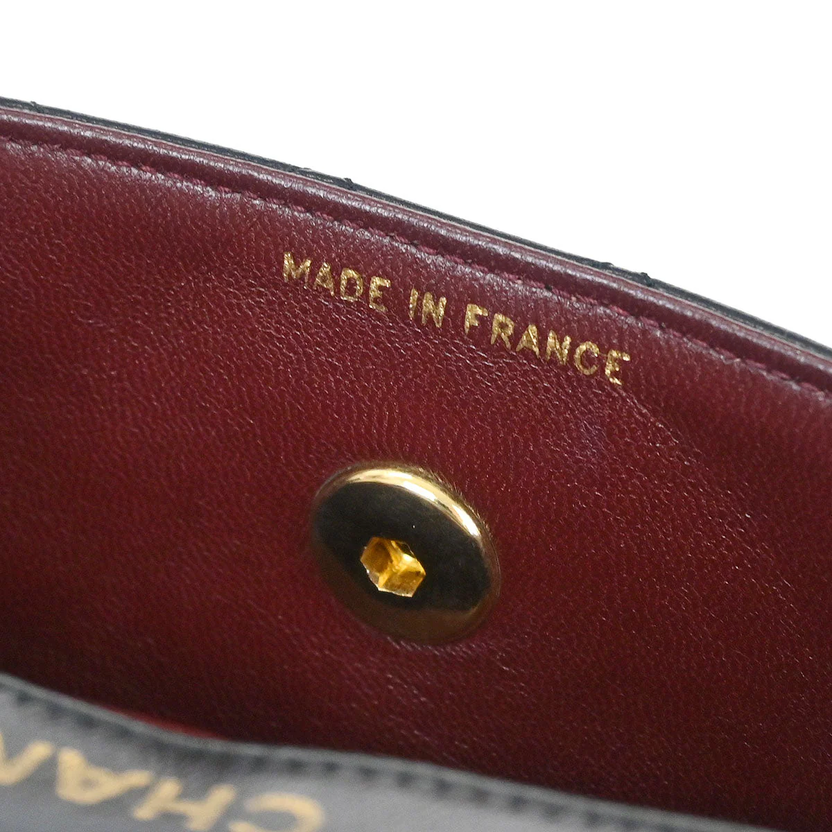 Chanel 1989-1991 Black Lambskin Shoulder Bag - Image 9
