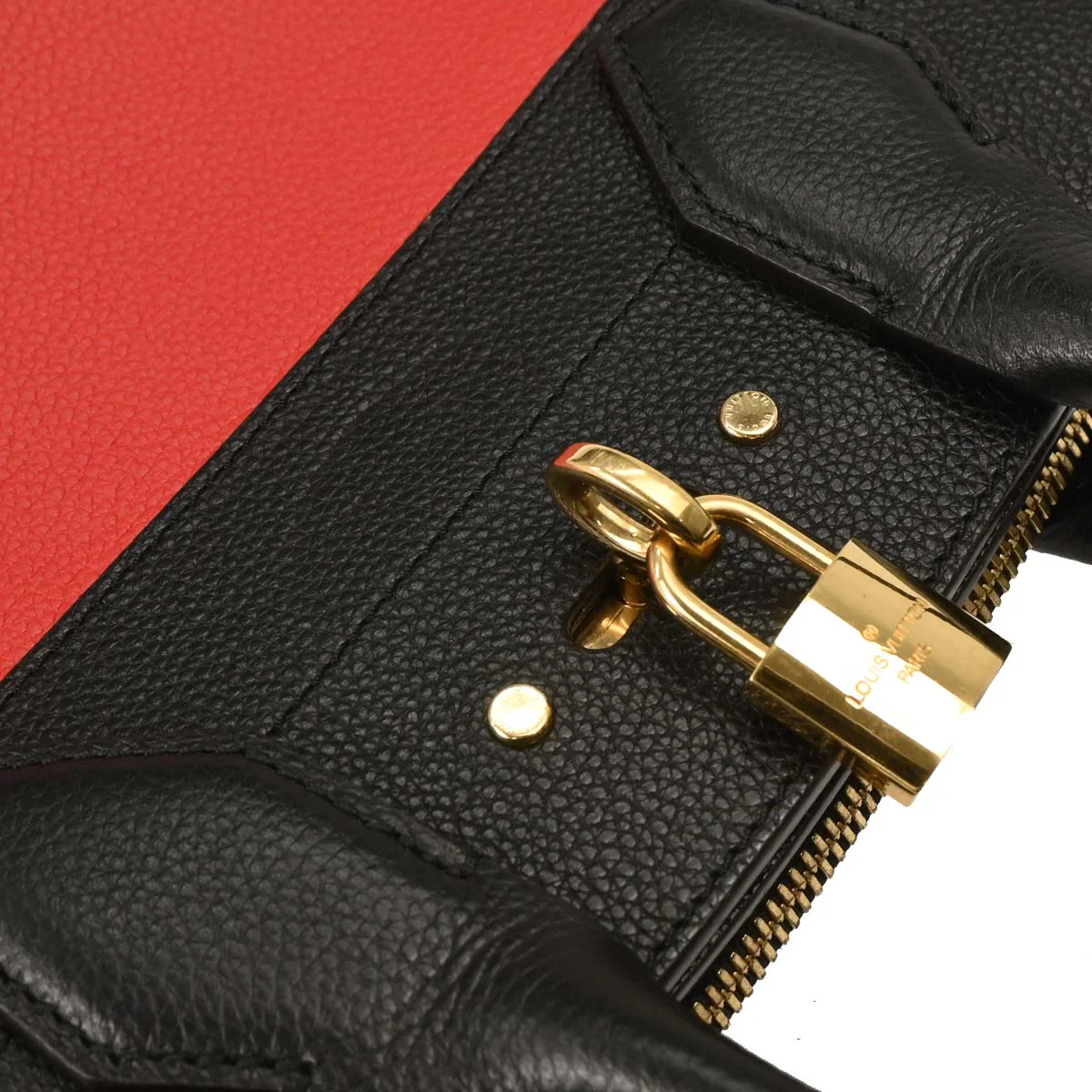 Louis Vuitton 2018 Red Black City Steamer PM 2way Shoulder Handbag M54868 - Image 7