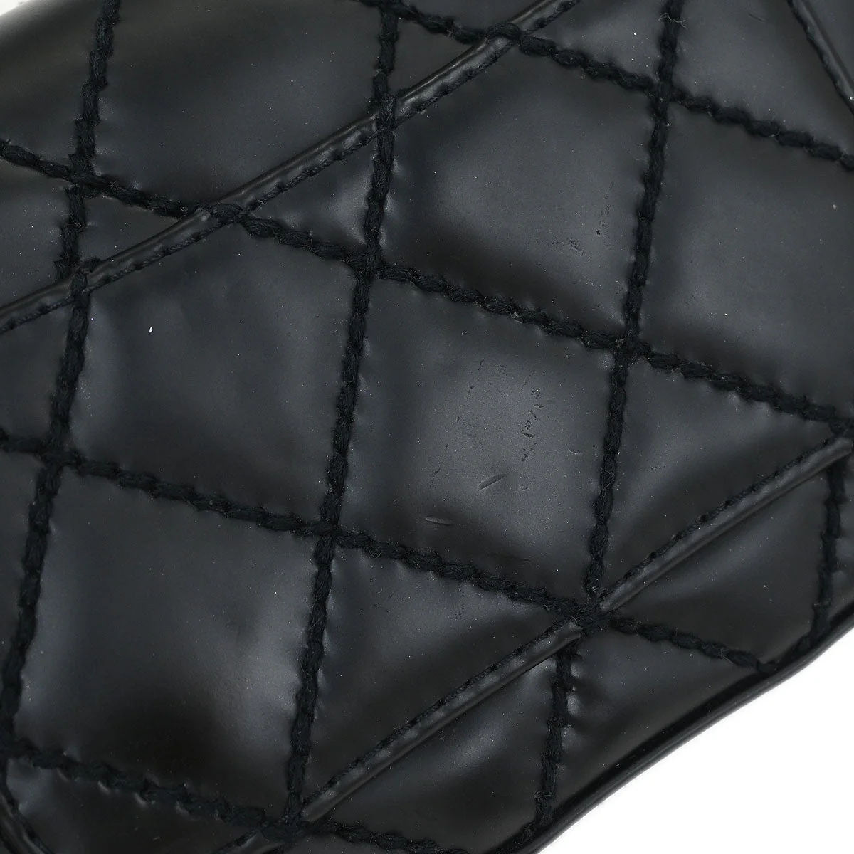 Chanel Black Calfskin Wild Stitch Single Flap Shoulder Bag - Image 5