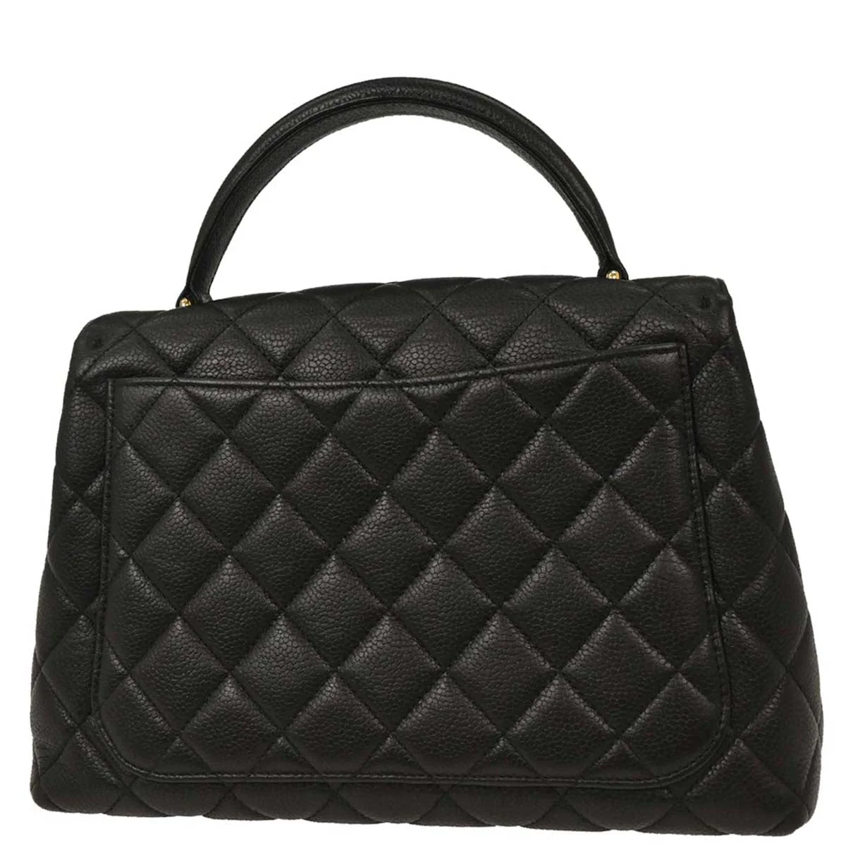 Chanel 1996-1997 Black Caviar Kelly Handbag - Image 2
