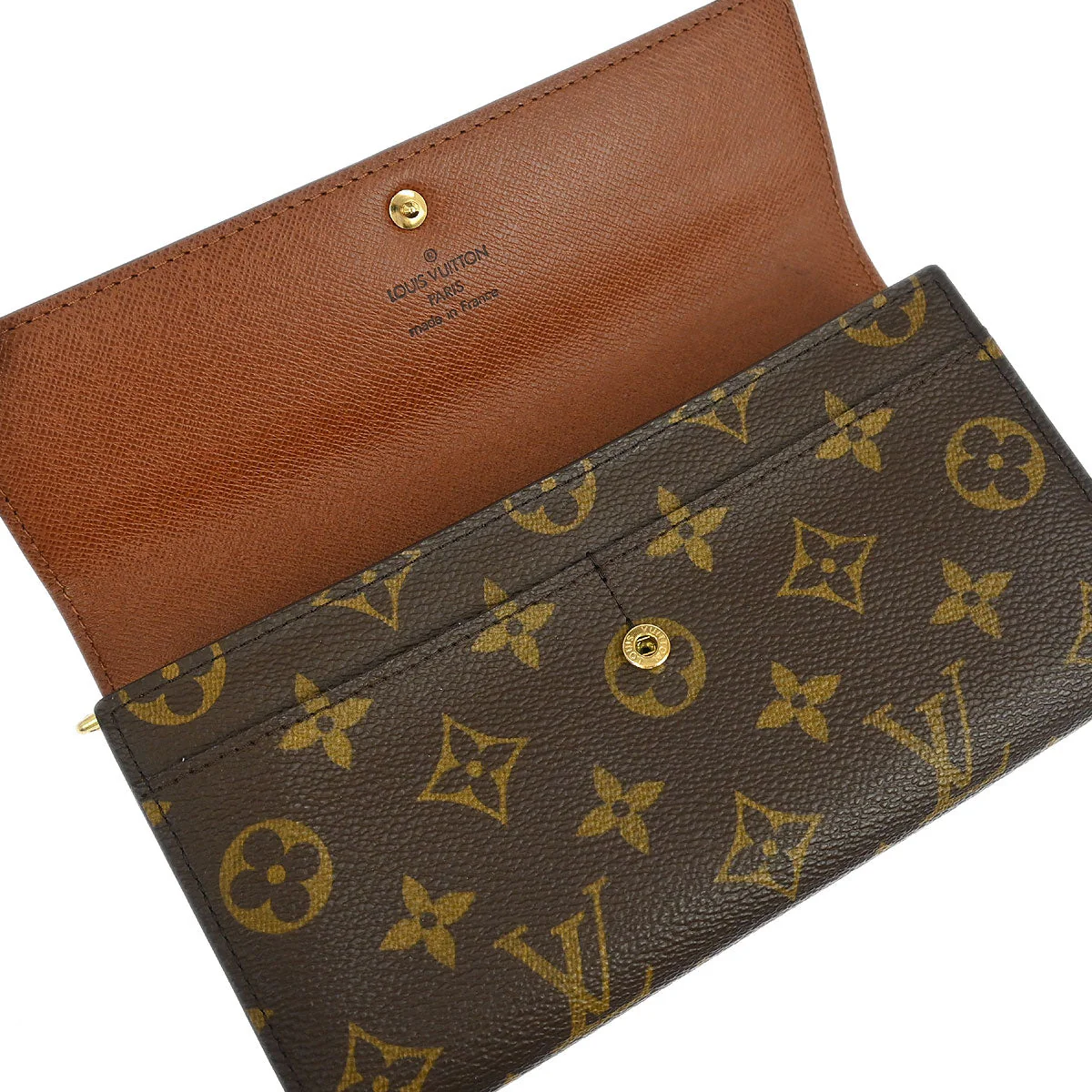 Louis Vuitton 2002 Monogram Portefeuille Sarah Purse Wallet M61734 - Image 4