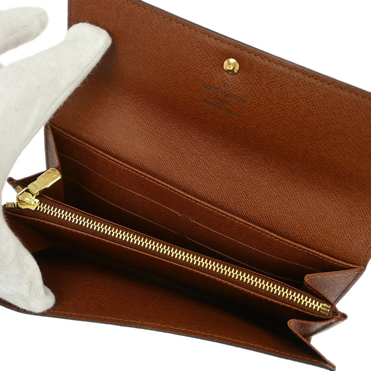 Louis Vuitton 2002 Monogram Portefeuille Sarah Purse Wallet M61734 - Image 5