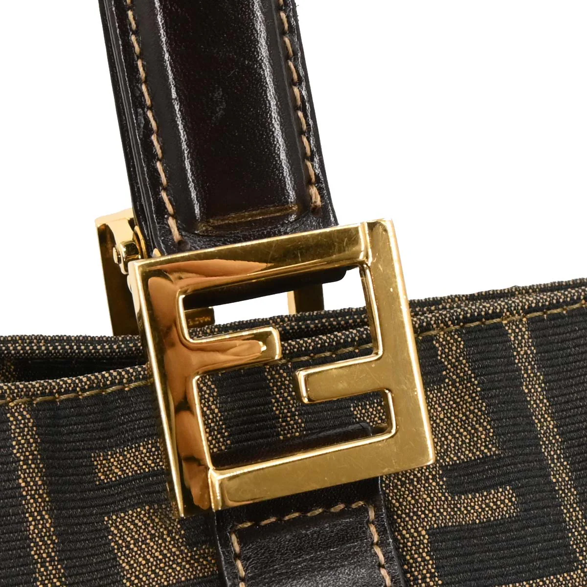 Fendi Brown Zucca Tote Handbag - Image 4
