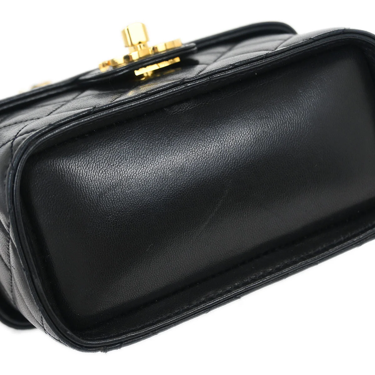 Chanel Black Lambskin Vanity Shoulder Bag - Image 3