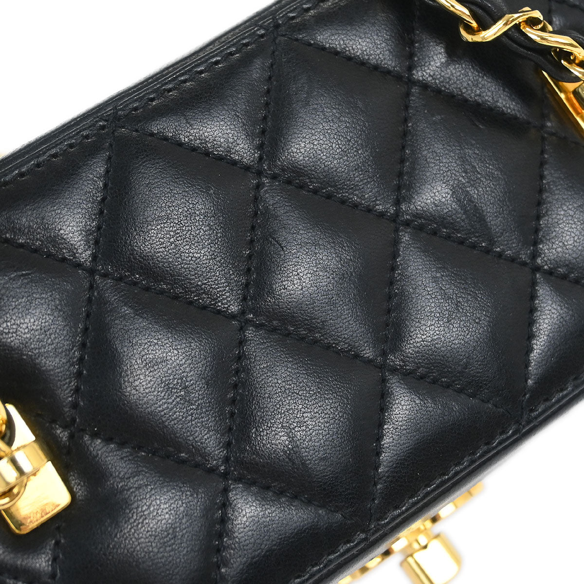 Chanel Black Lambskin Vanity Shoulder Bag - Image 5