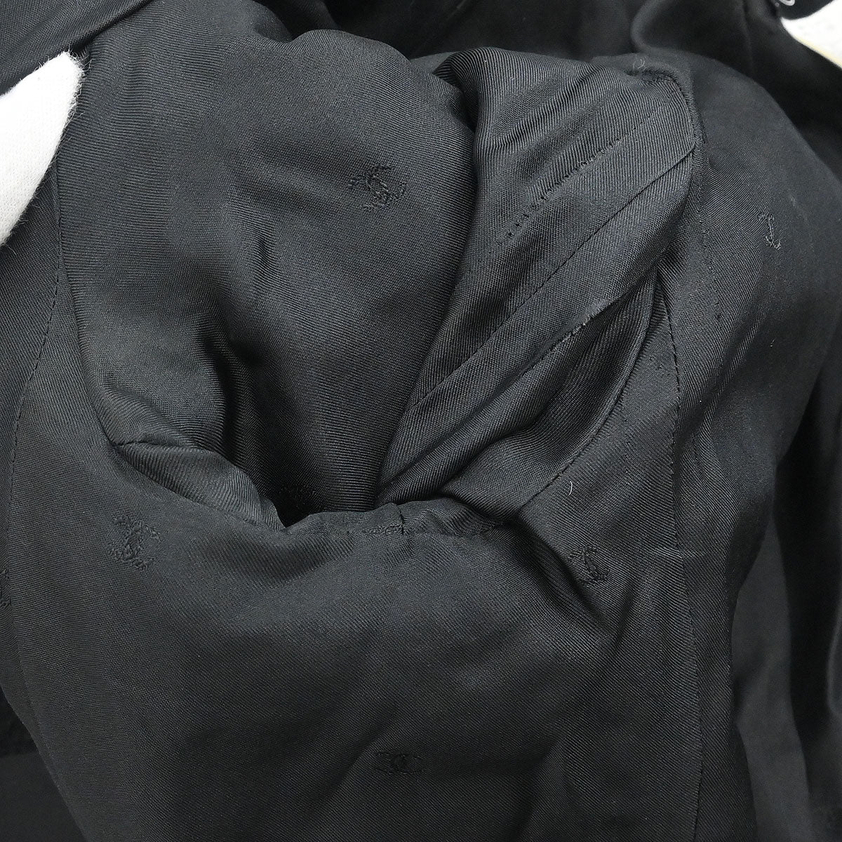 Chanel 1995 Single Breasted Jacket Black #38 - Image 9
