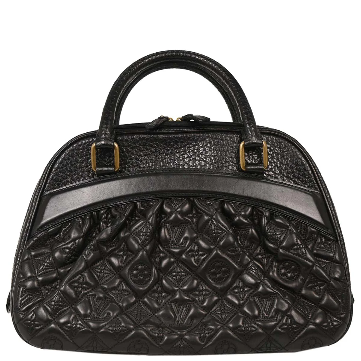 Louis Vuitton 2005 Black Monogram Vienna Mitzi Handbag M95101