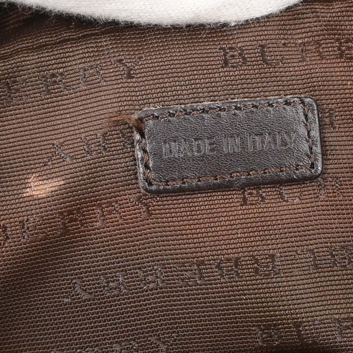 Burberry Beige PVC Burberry Check Handbag - Image 9