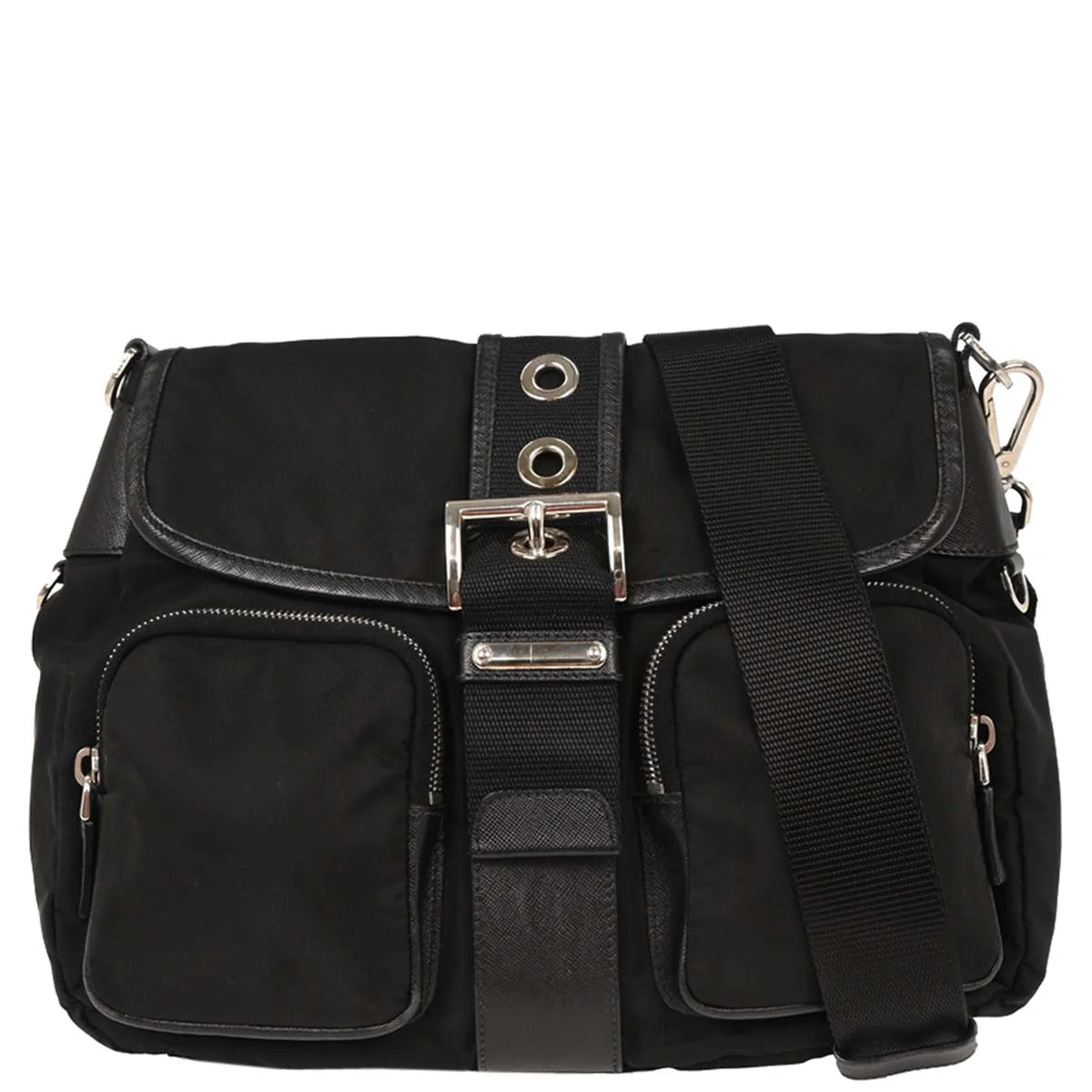 Prada Black Nylon Shoulder Bag