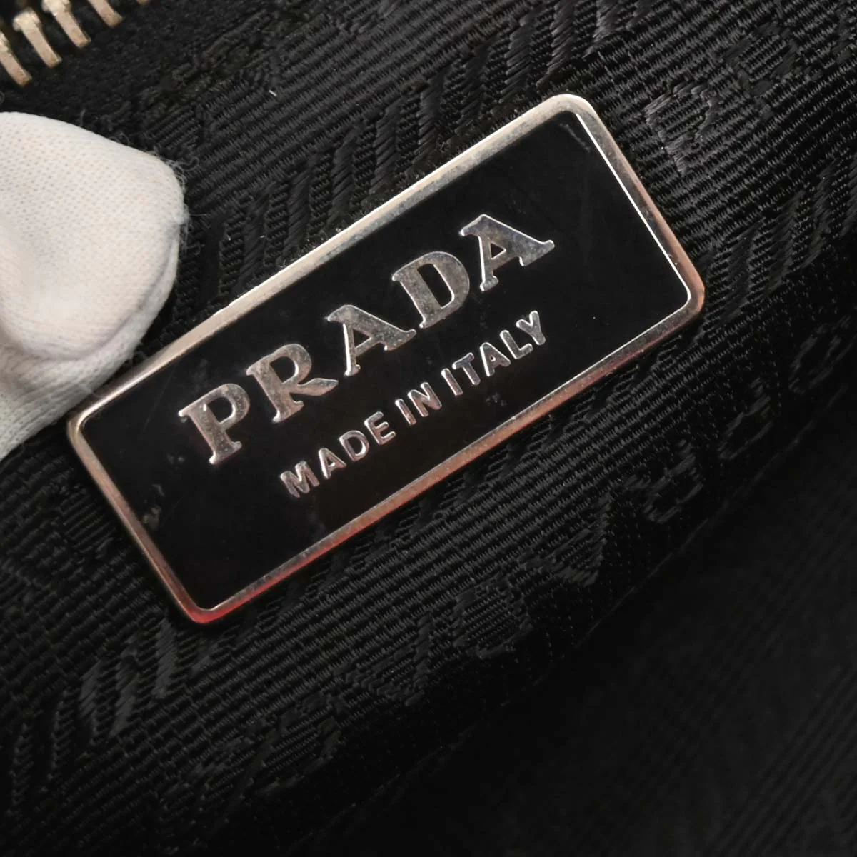 Prada Black Nylon Shoulder Bag - Image 8