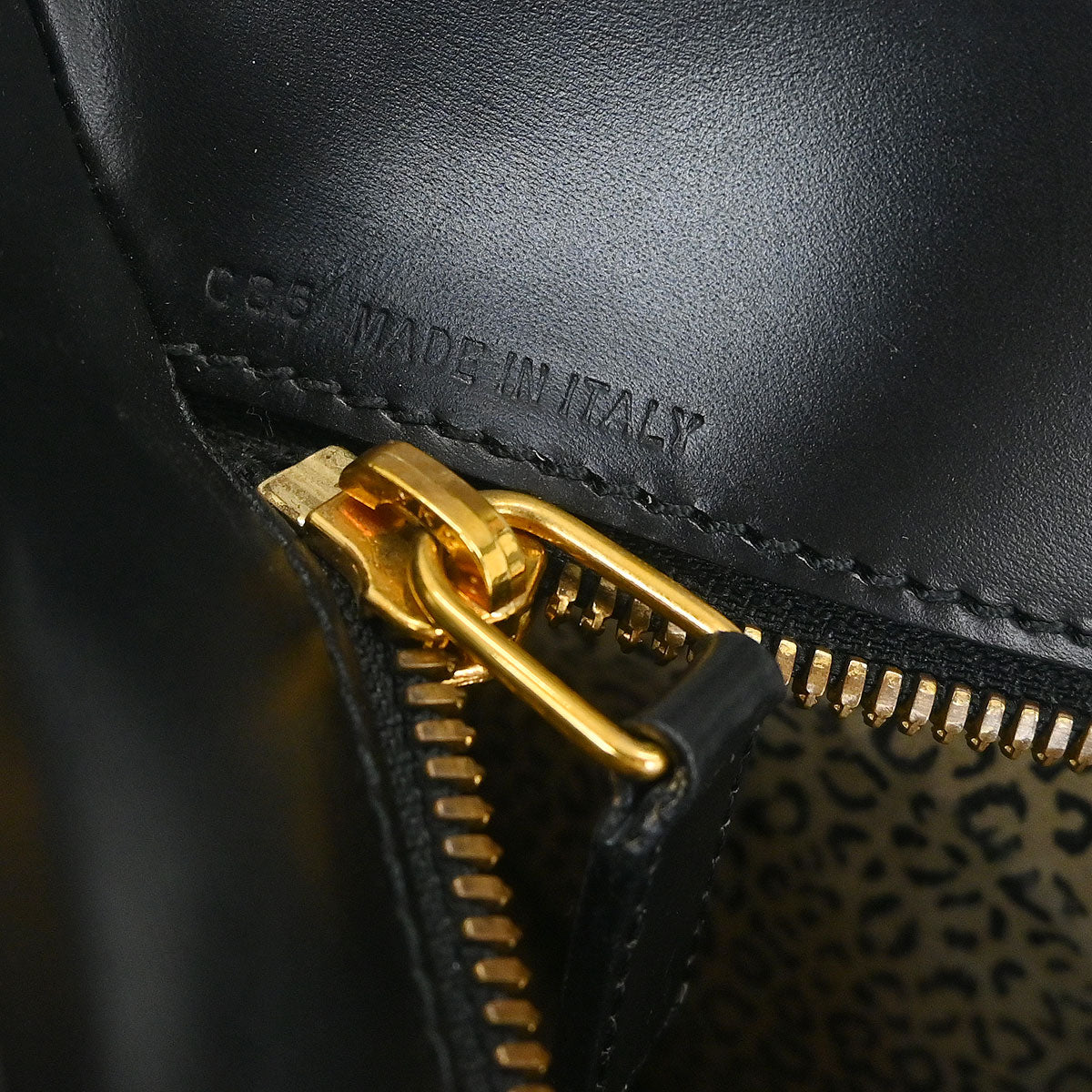 Cartier Black Leather Panthere 2way Shoulder Tote Handbag - Image 10