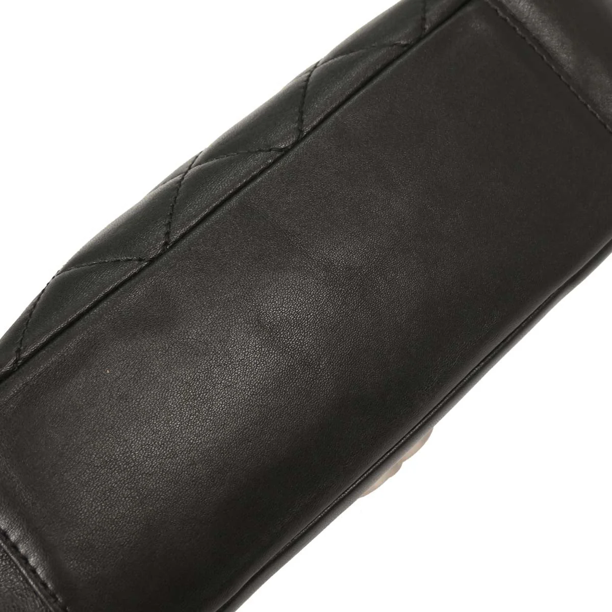 Chanel 2006-2008 Black Lambskin Shoulder Bag - Image 3