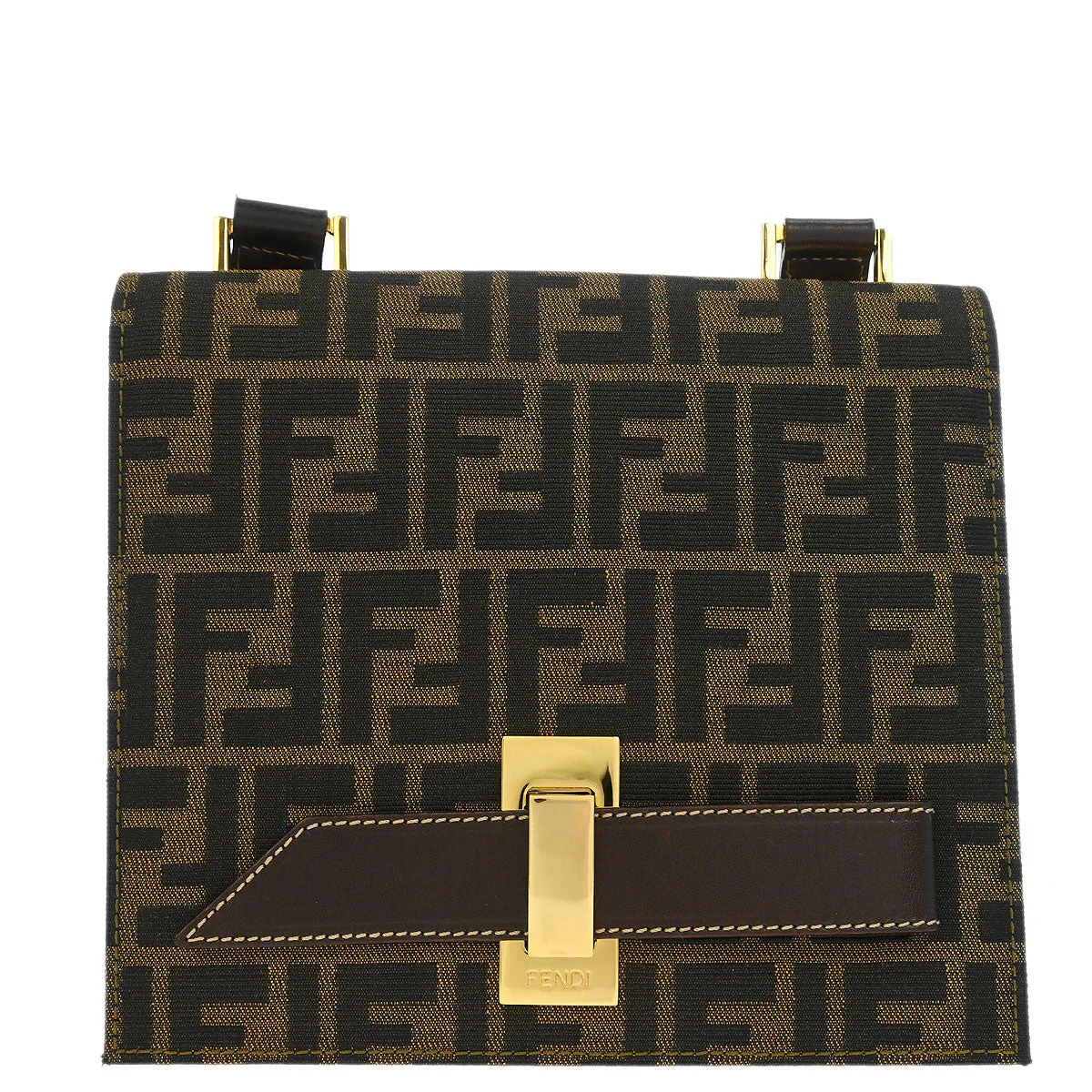 Fendi Brown Zucca Shoulder Bag
