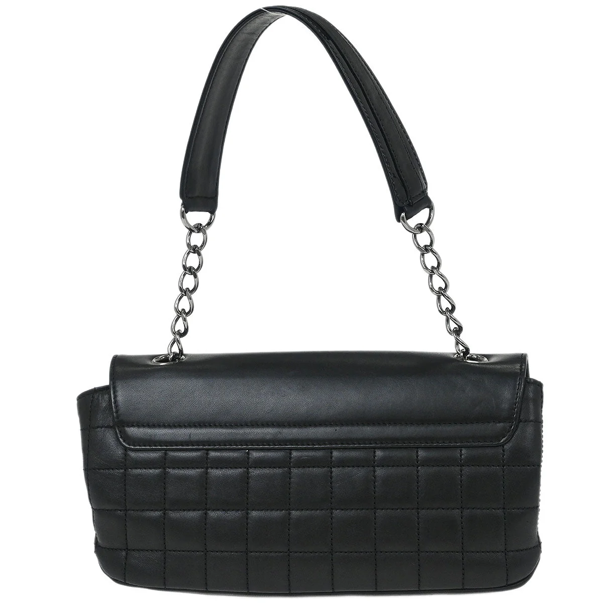 Chanel 2006-2008 Black Lambskin No.5 Choco Bar Shoulder Bag - Image 2