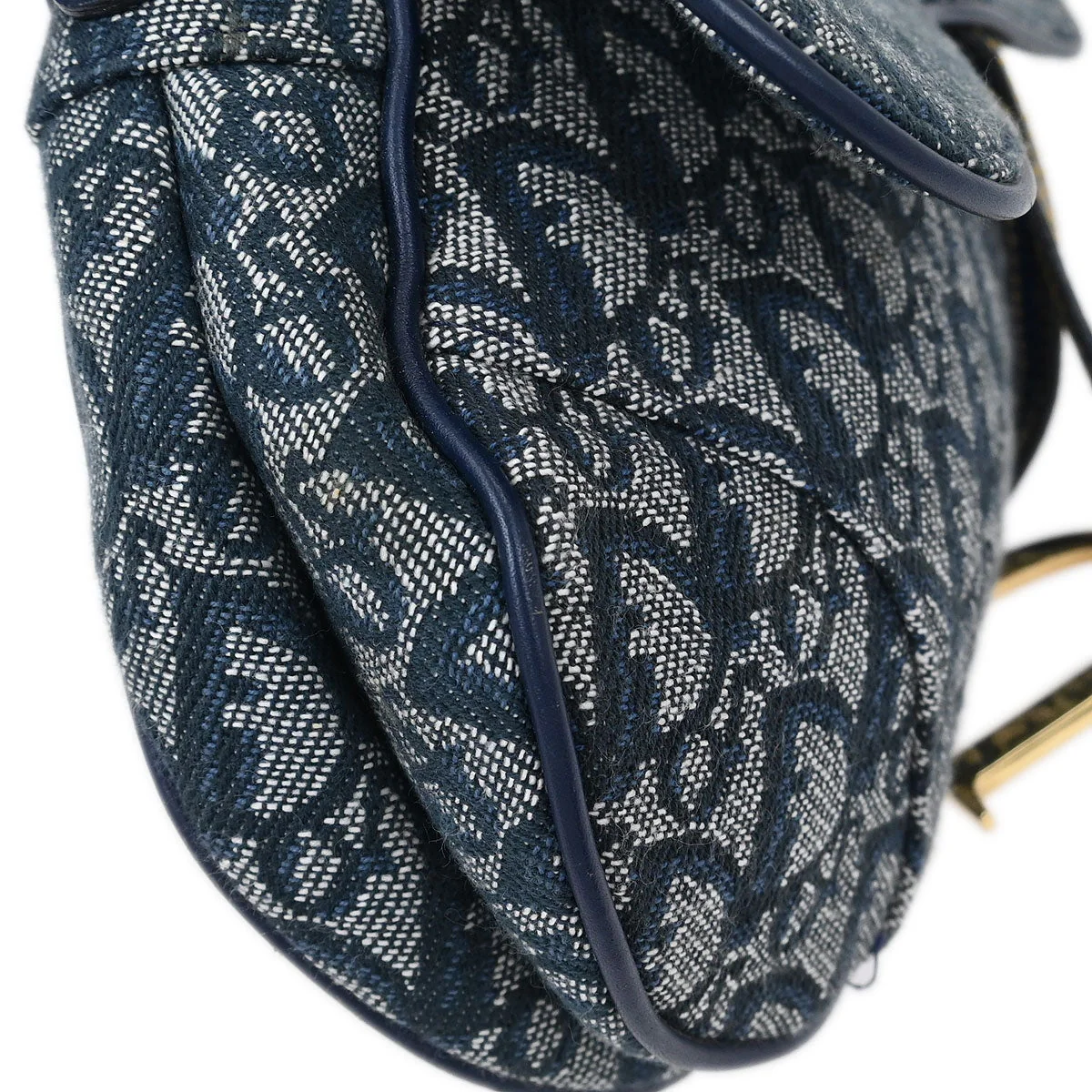 Christian Dior Navy Trotter Saddle Handbag - Image 3