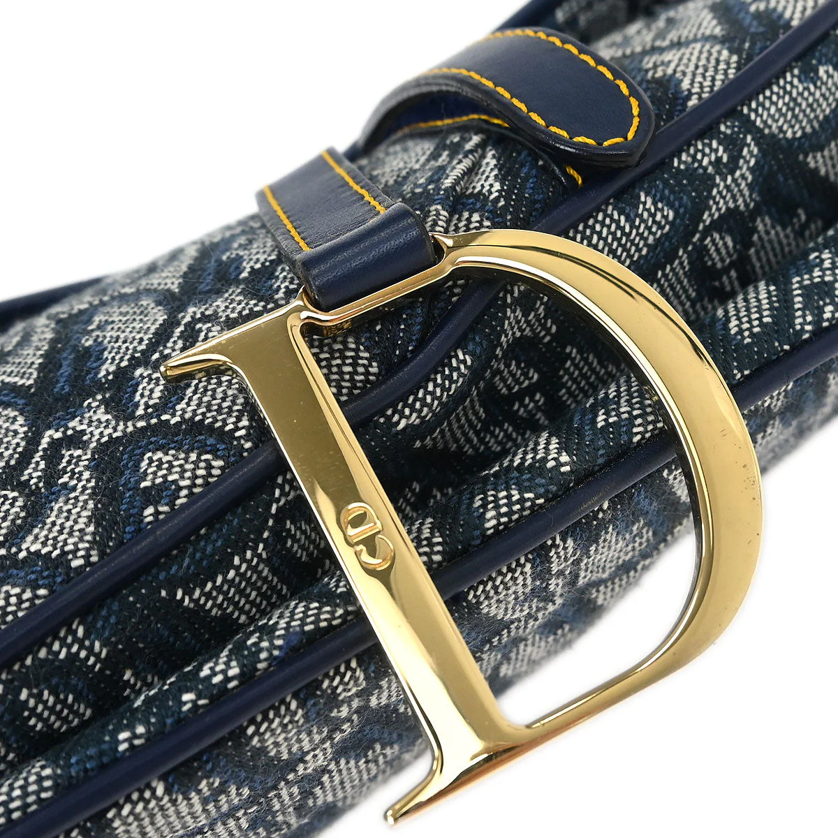 Christian Dior Navy Trotter Saddle Handbag - Image 5