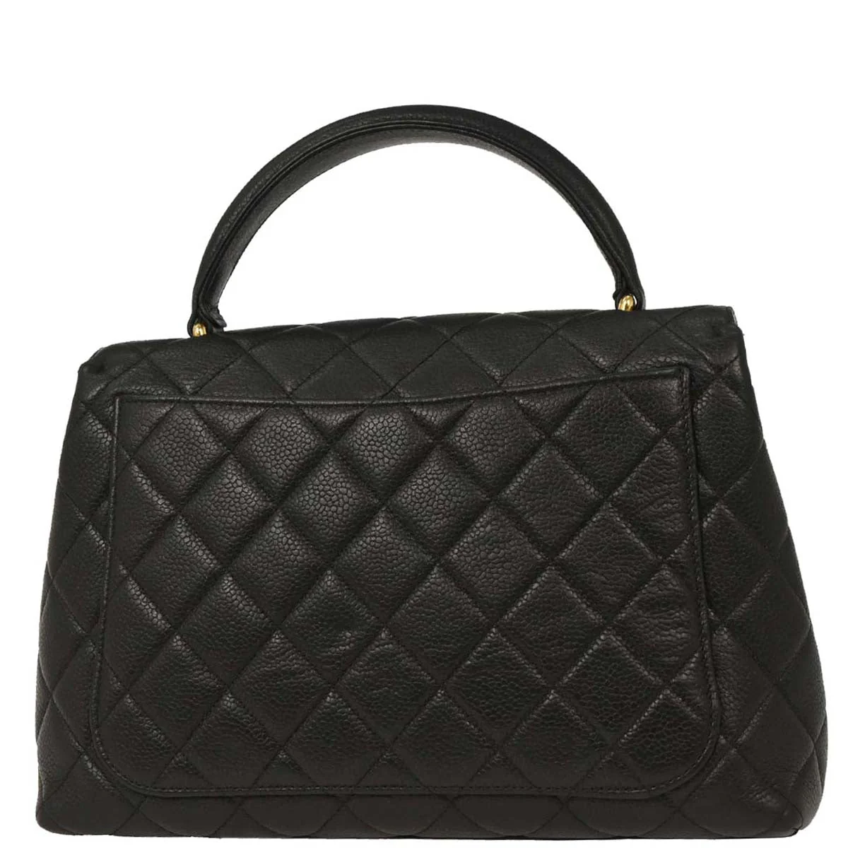Chanel 1996-1997 Black Caviar Kelly Handbag - Image 2