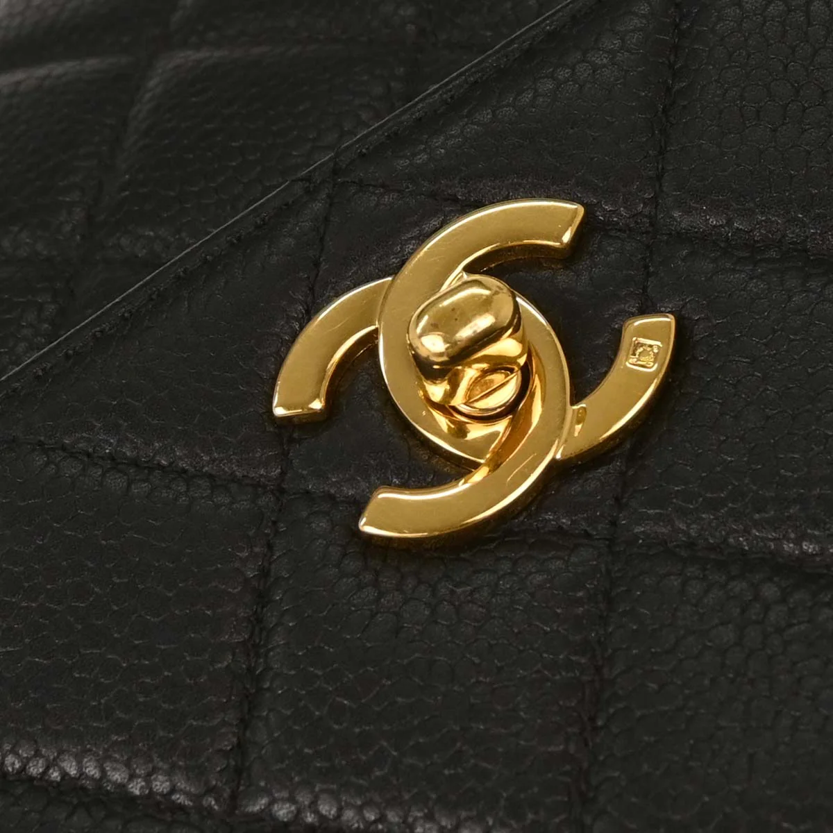 Chanel 1996-1997 Black Caviar Kelly Handbag - Image 4