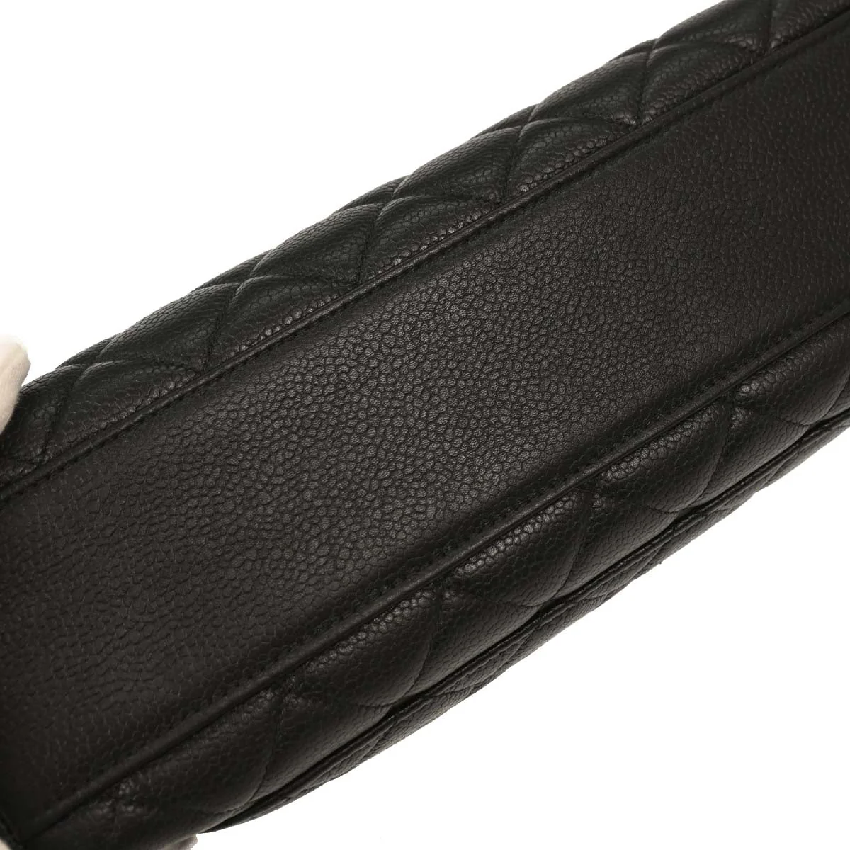 Chanel 1996-1997 Black Caviar Kelly Handbag - Image 5