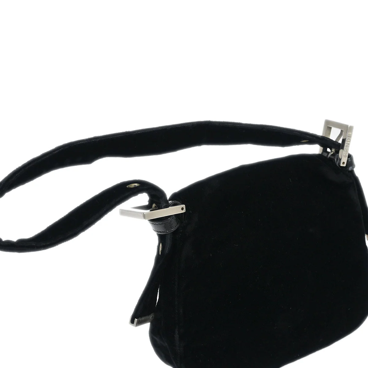 Fendi Black Velvet Handbag - Image 5