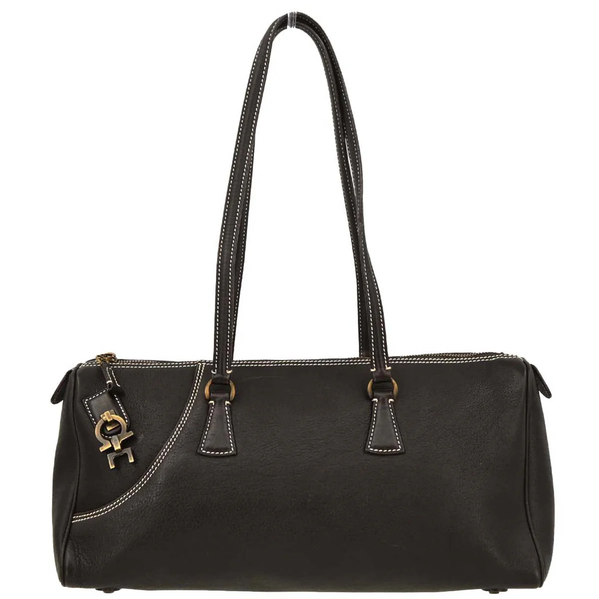 Salvatore Ferragamo Brown Leather Handbag