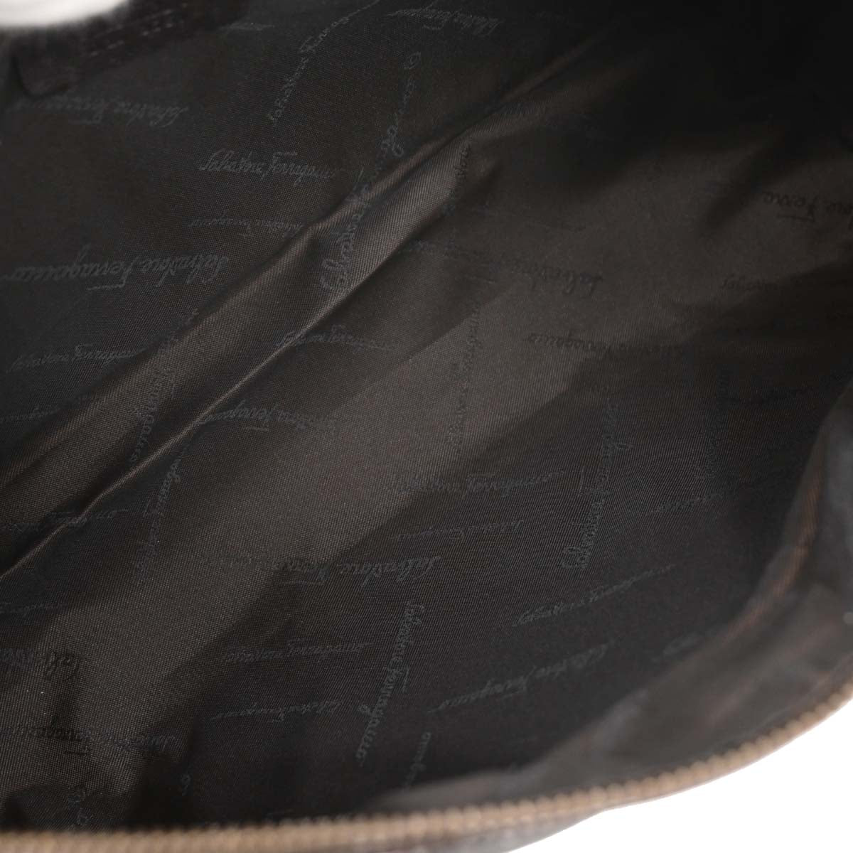 Salvatore Ferragamo Brown Leather Handbag - Image 8