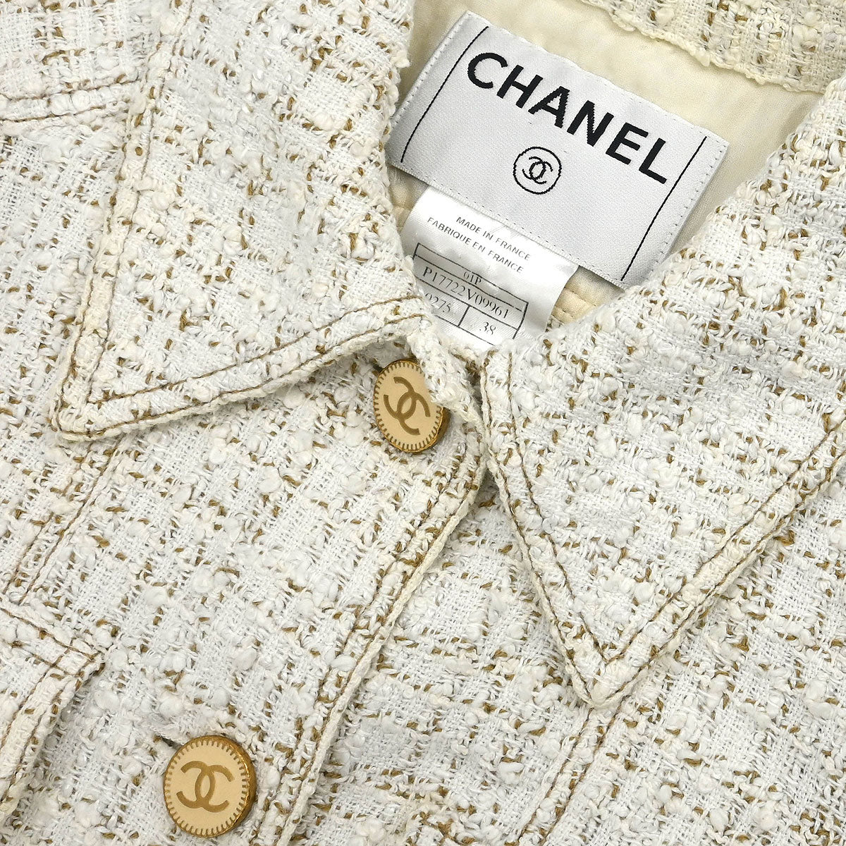 Chanel 2001 Sleeveless Vest Off-white #38 - Image 3