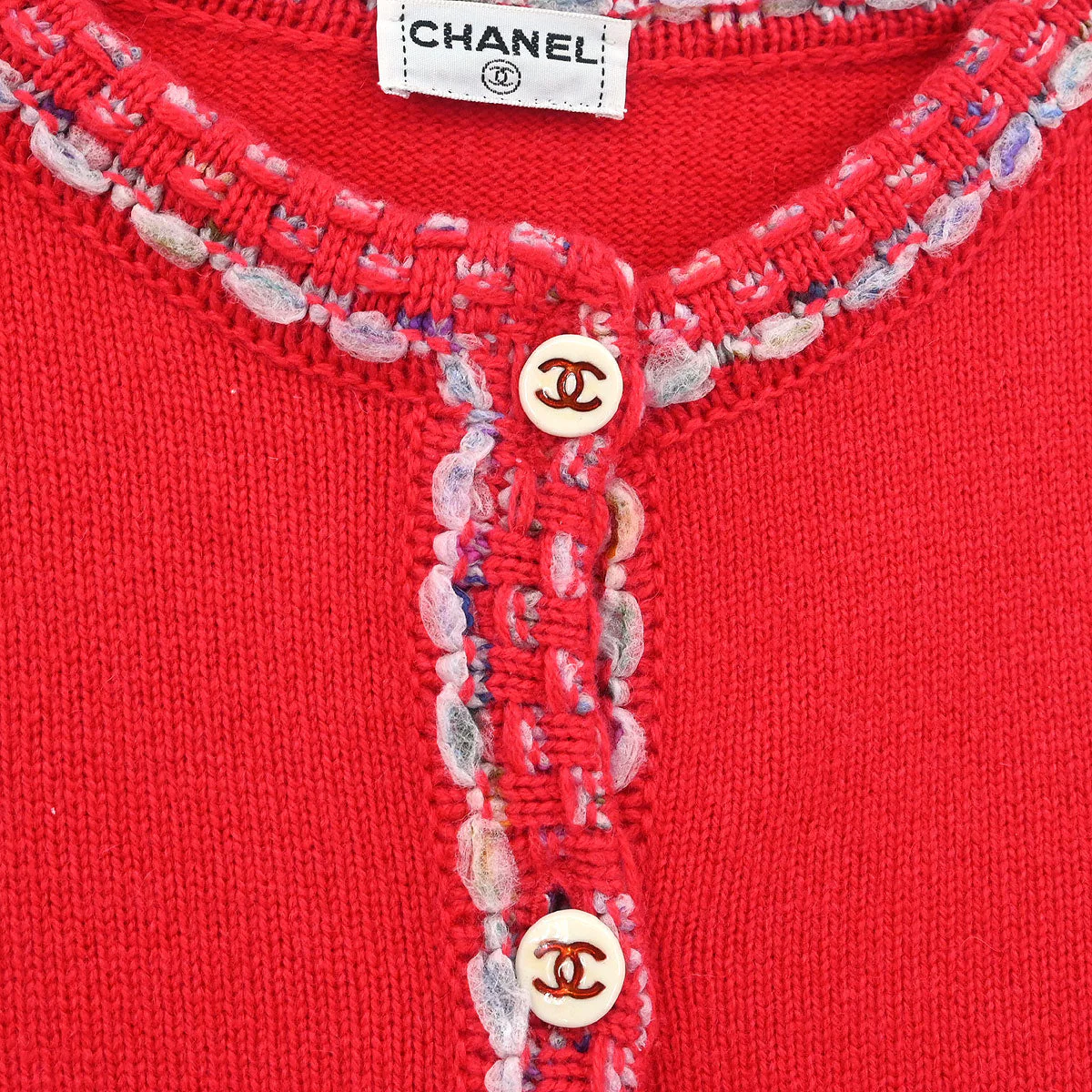 Chanel Cardigan Red - Image 5