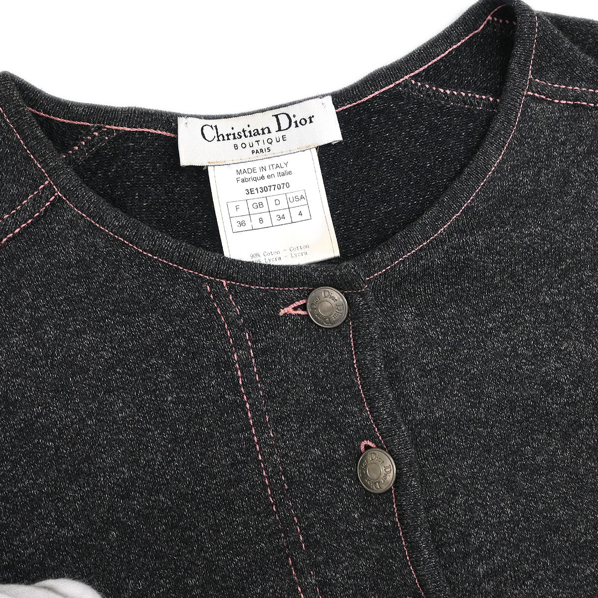 Christian Dior 2003 Setup Suit Cardigan Skirt #36 #38 - Image 3