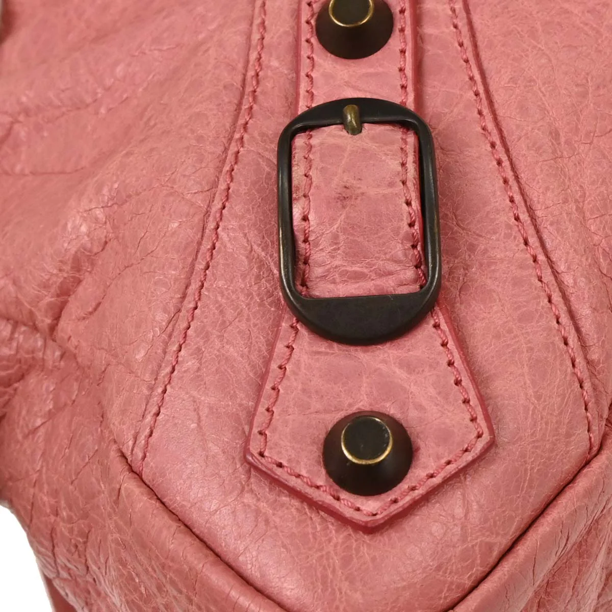 Balenciaga Pink Leather The Town 2way Shoulder Handbag - Image 5