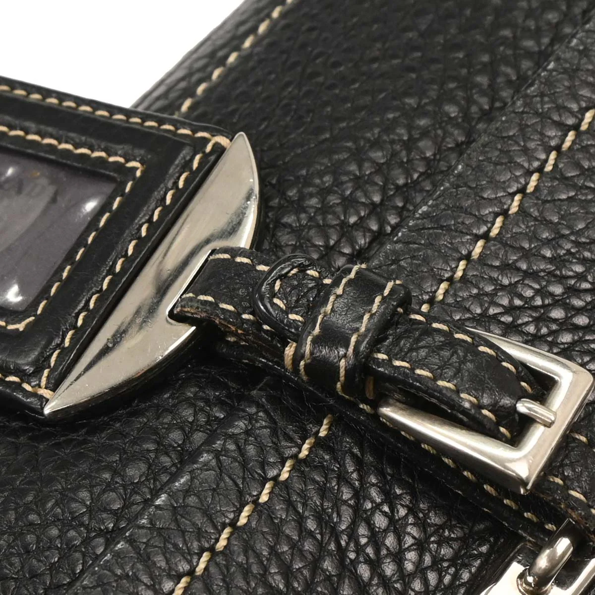 Prada Black Leather Handbag - Image 4