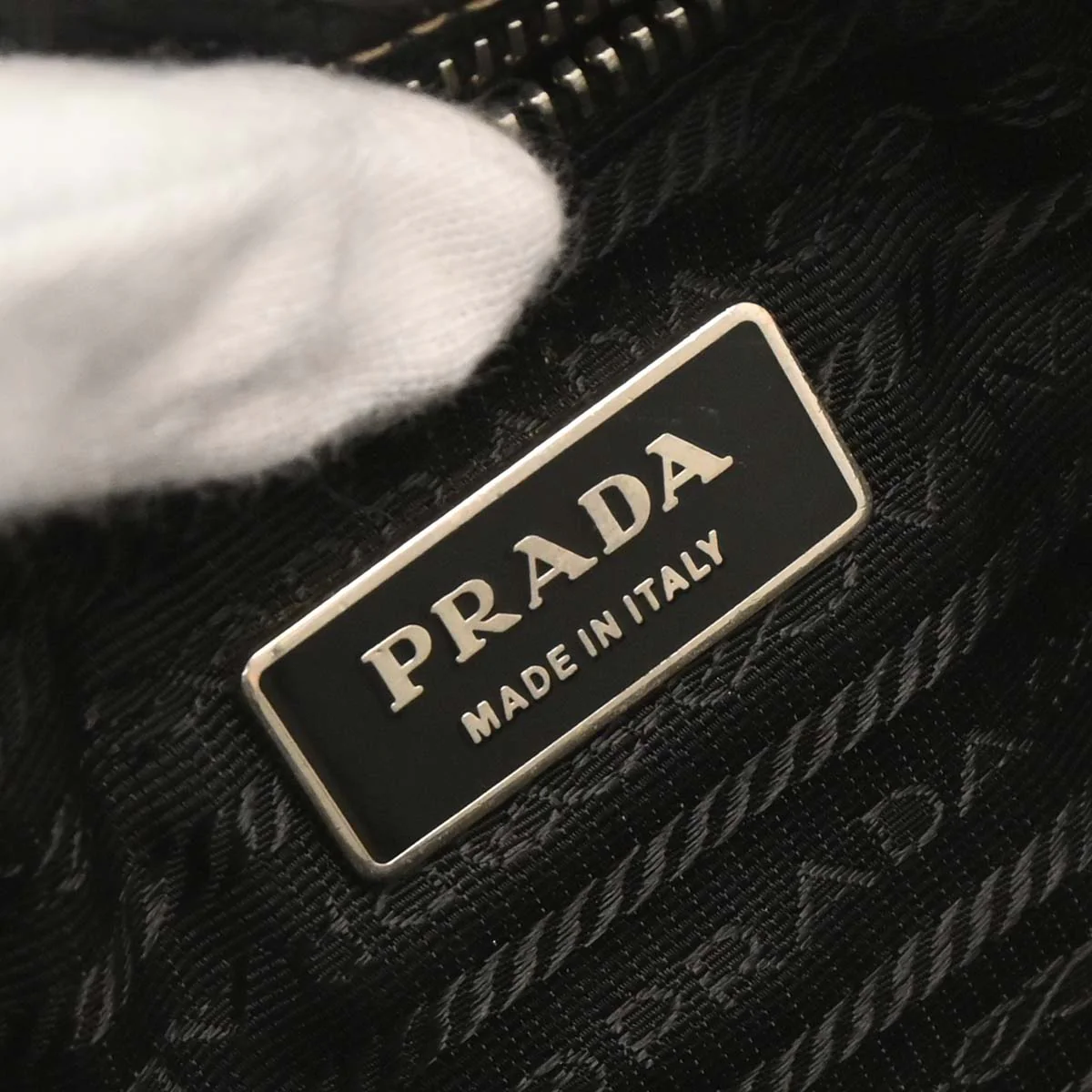 Prada Black Leather Handbag - Image 7