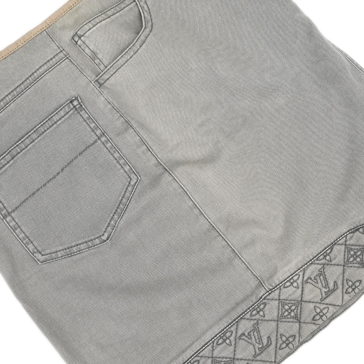Louis Vuitton Denim Skirt Gray RW111W WSSK01DBC #36 - Image 11