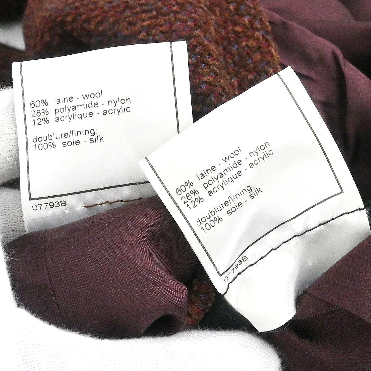 Chanel 1998 Setup Suit Jacket Skirt Brown #42 - Image 11